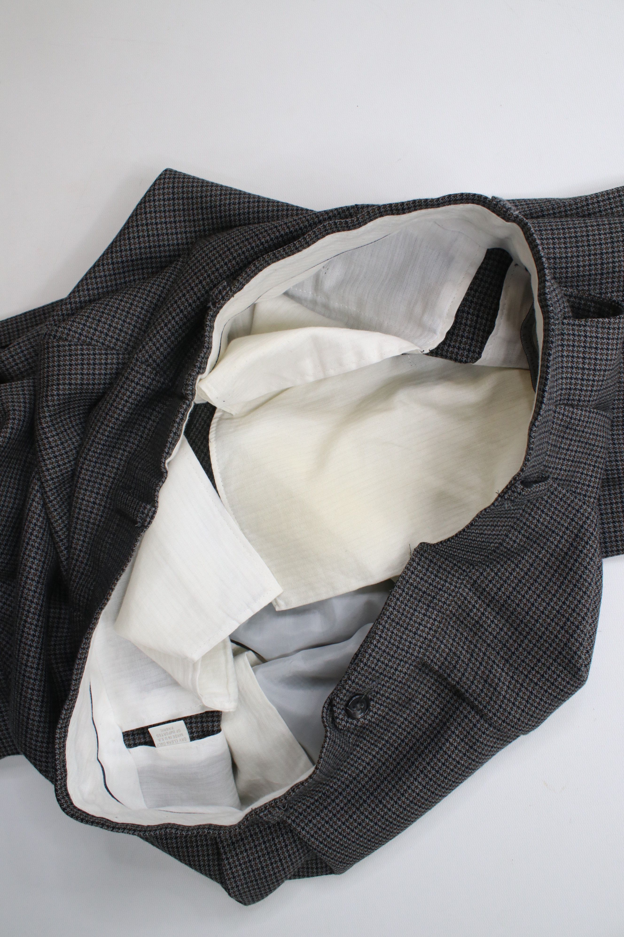 Vintage Vintage 90s Streetwear Wide Leg Chino Pants Houndstooth USA Size US 36 / EU 52 - 8 Thumbnail