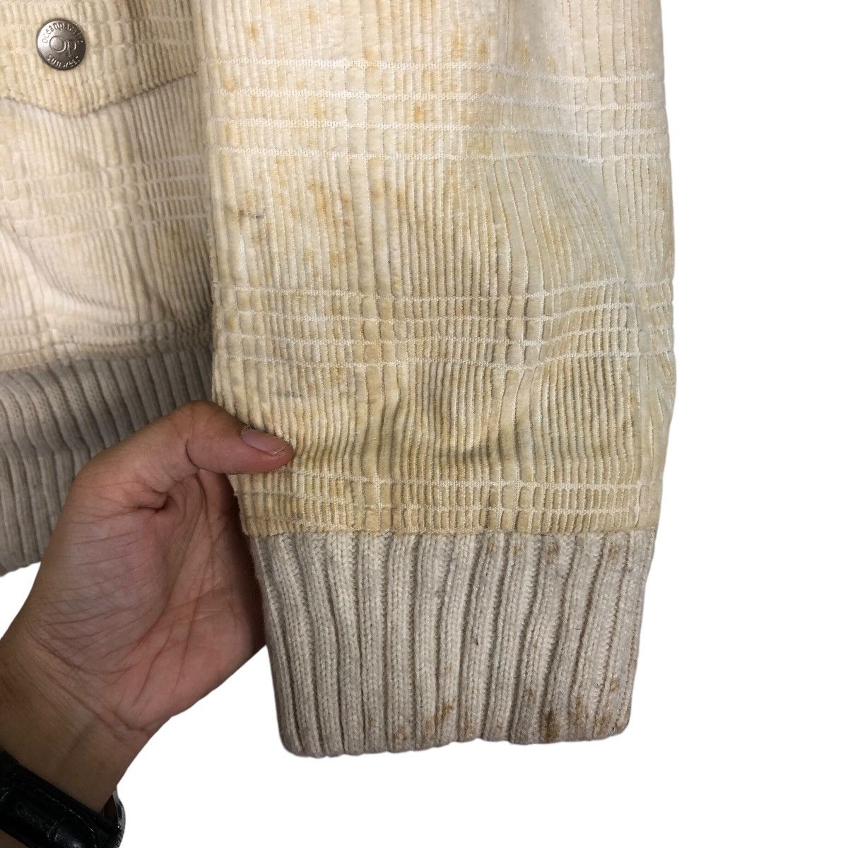 Japanese Brand 📌Vtg Corduroy Bomber Jacket Ocean Pacific Mink Fur Hoodie Size US L / EU 52-54 / 3 - 17 Thumbnail