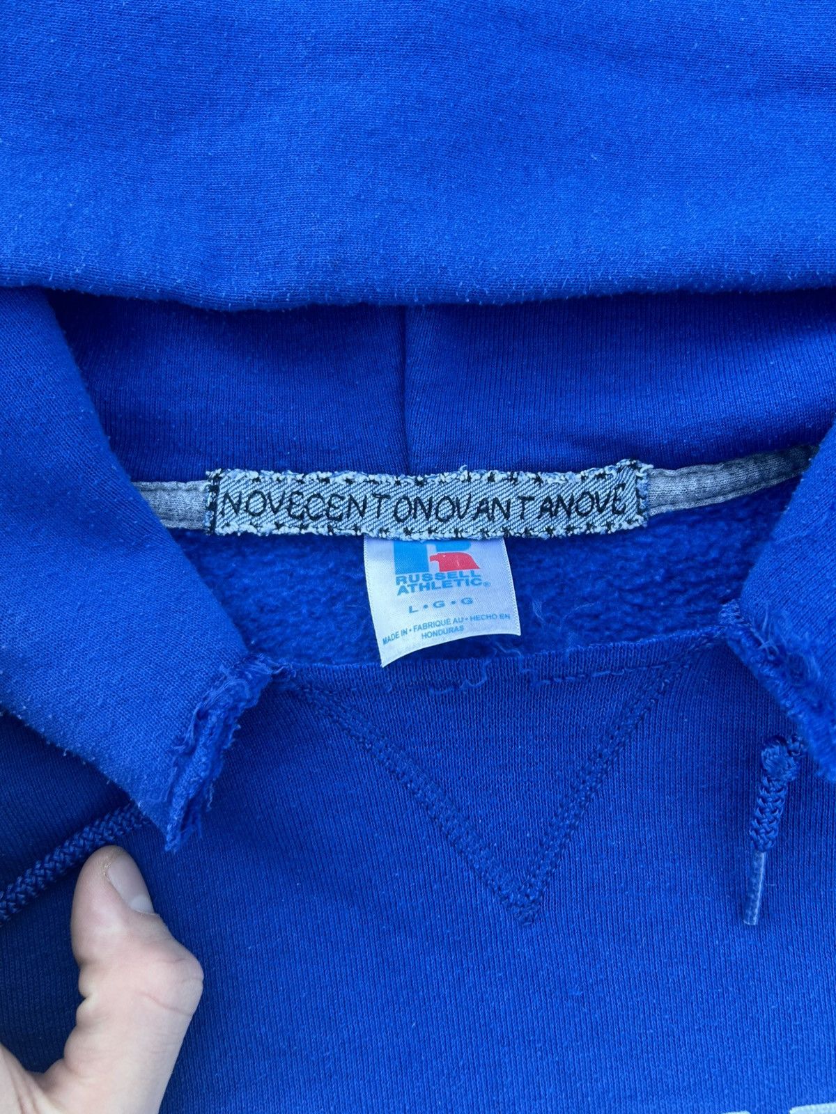 Designer NovocentoNovantanove “Crossfire” Hoodie Size US XL / EU 56 / 4 - 8 Thumbnail