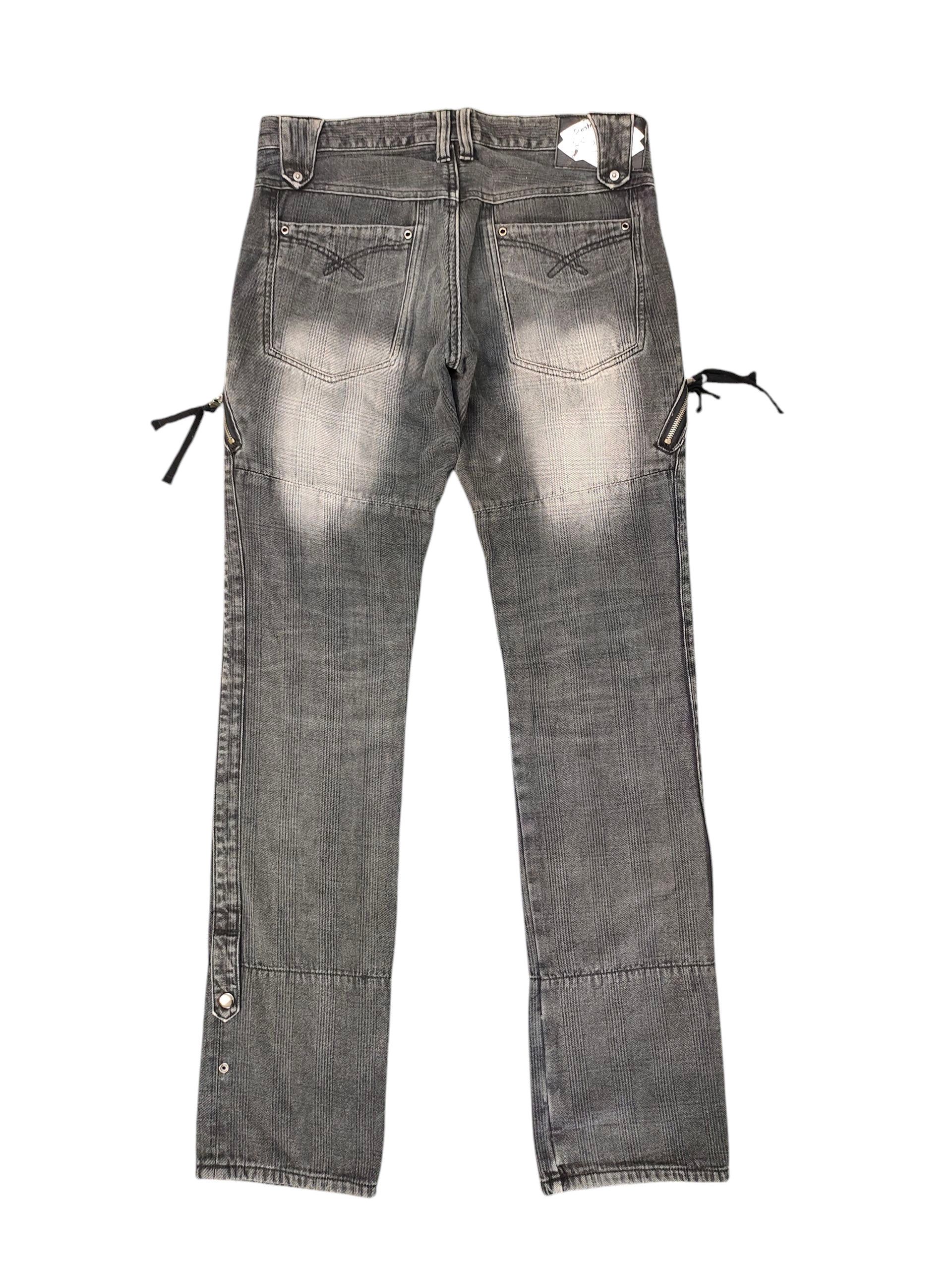 PPFM Ppfm Multi Pocket Zipper Denim Pants Punks Gothic Style Size US 32 / EU 48 - 8 Thumbnail