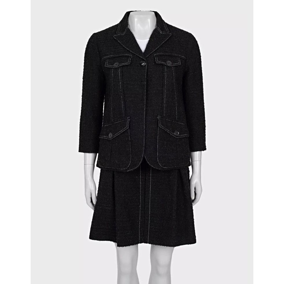Louis Vuitton Louis Vuitton Brown Tweed Jacket & Skirt Set Sz.38 Size S / US 4 / IT 40 - 1 Thumbnail
