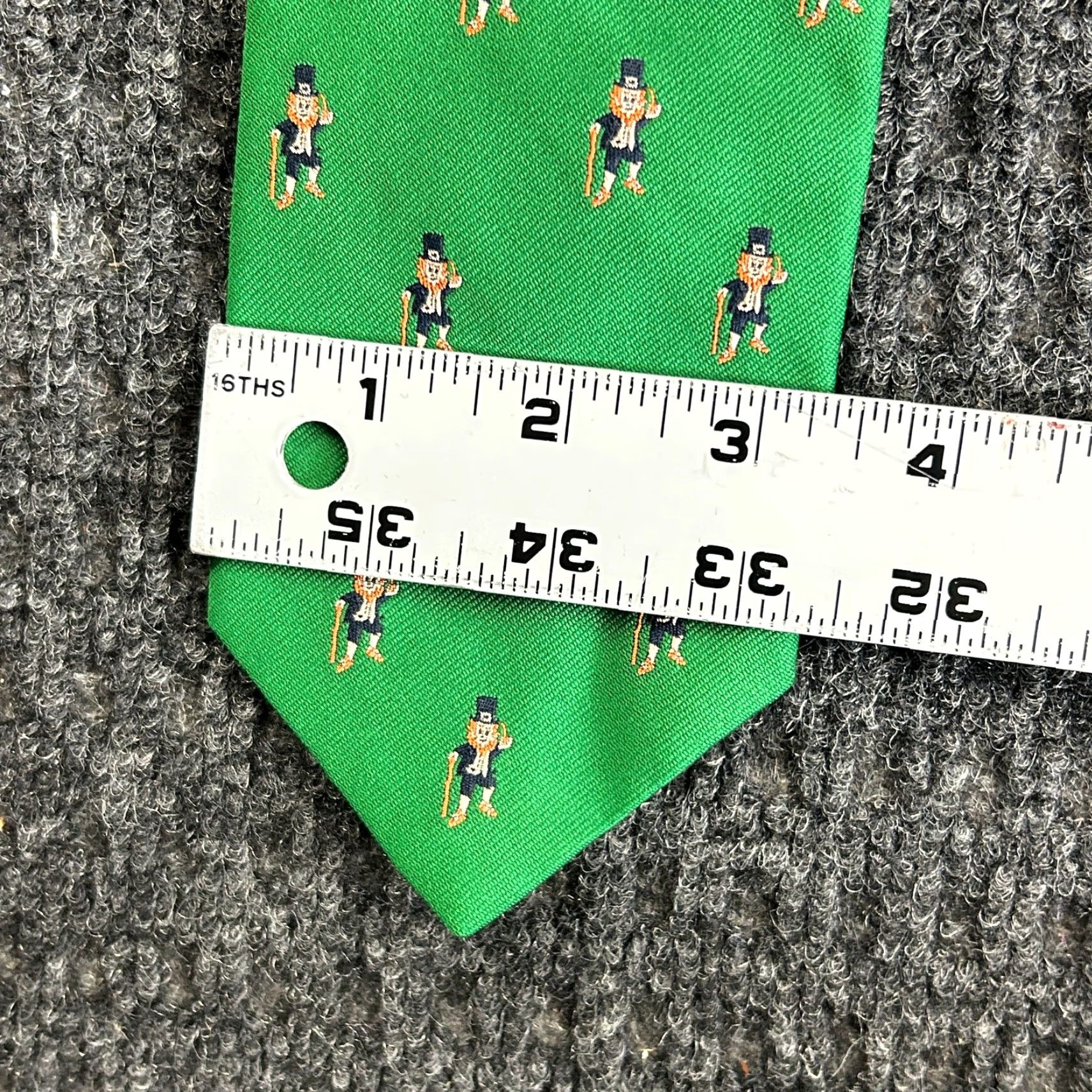 Robert Talbott VINTAGE Robert Talbott Tie Men One Size Green Leprechaun St Patricks Day Irish FAST SH Size ONE SIZE - 6 Thumbnail