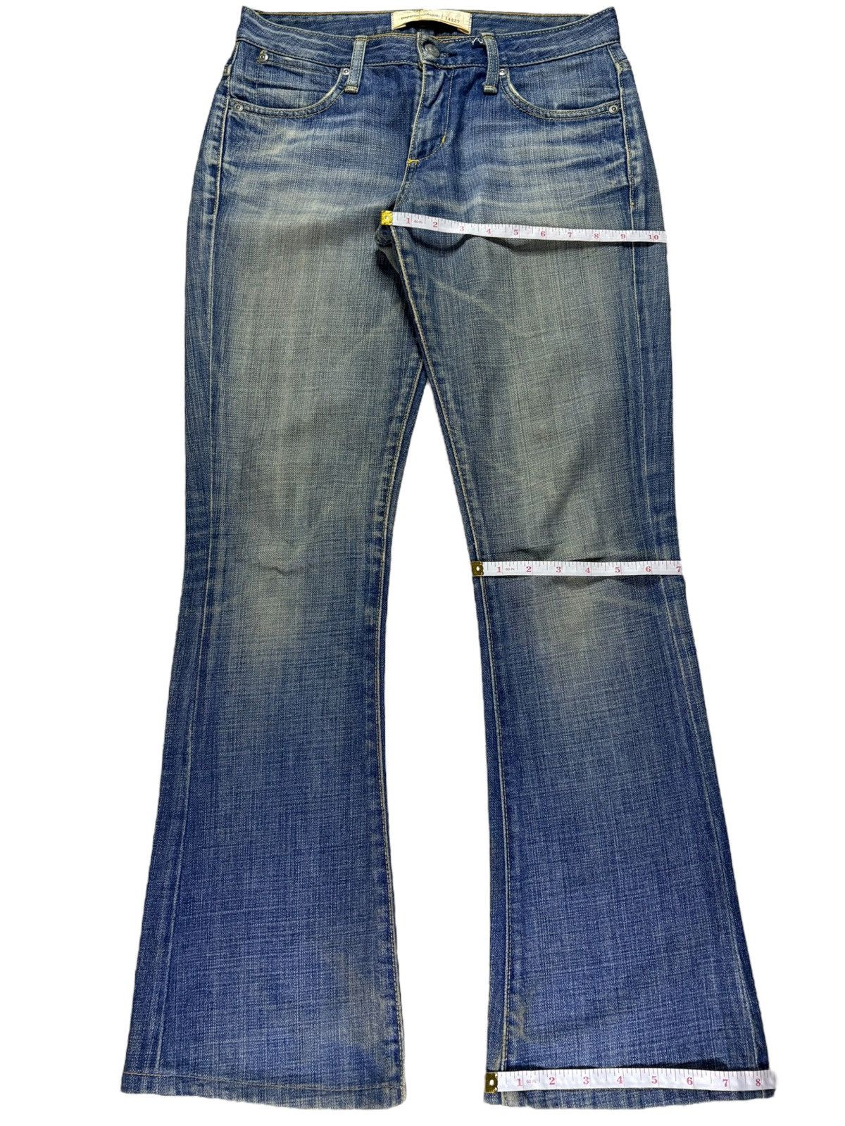 Japanese Brand × Paper Denim & Cloth Vintage USA Paper Denim Clothes Mud Wash Flare Jeans Size 30" / US 8 / IT 44 - 15 Thumbnail