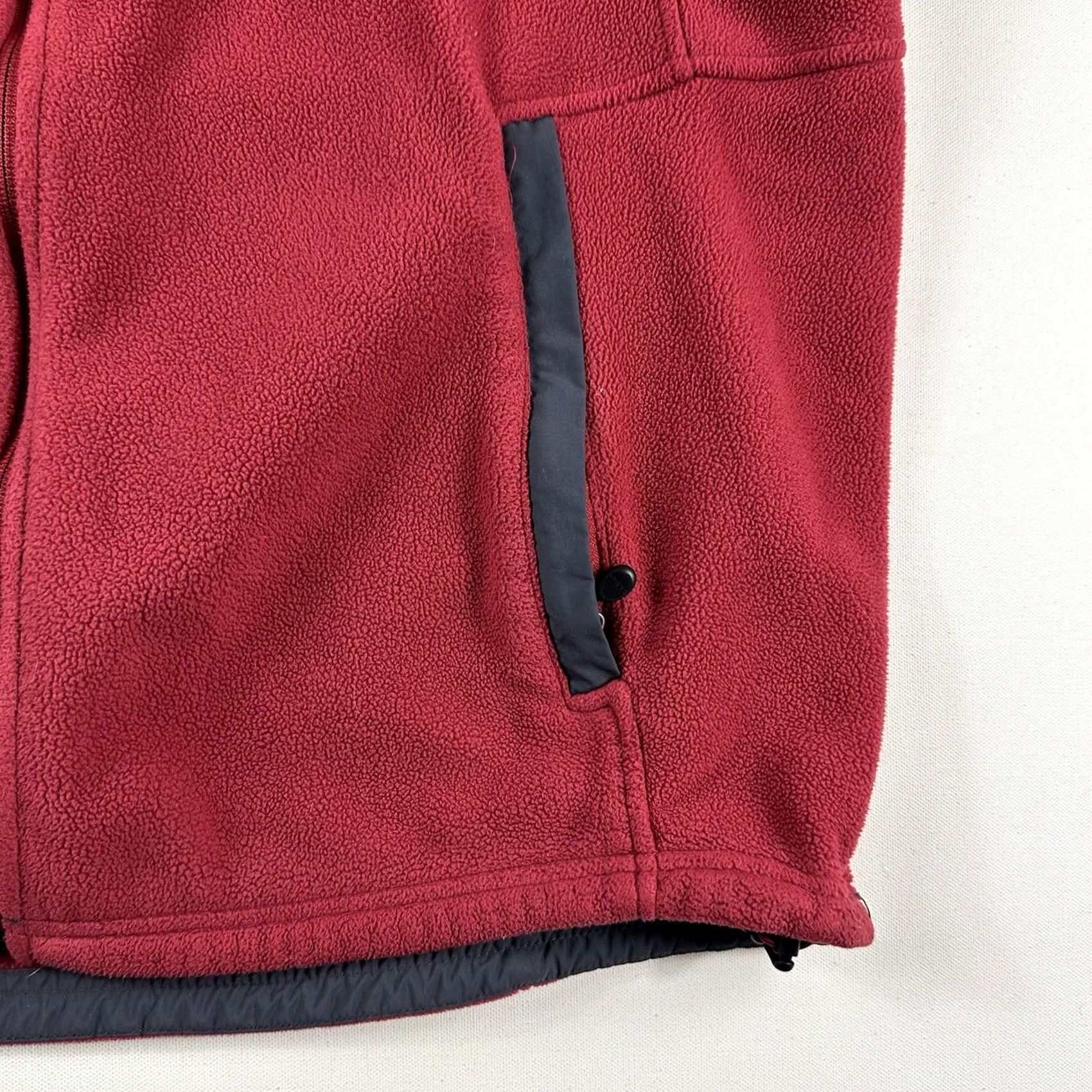Vintage VINTAGE LL Bean Outdoors All Conditions Fleece Vest Men Large Polartec Wind Pro Red Gray Vest Mens L Football Size US L / EU 52-54 / 3 - 6 Thumbnail