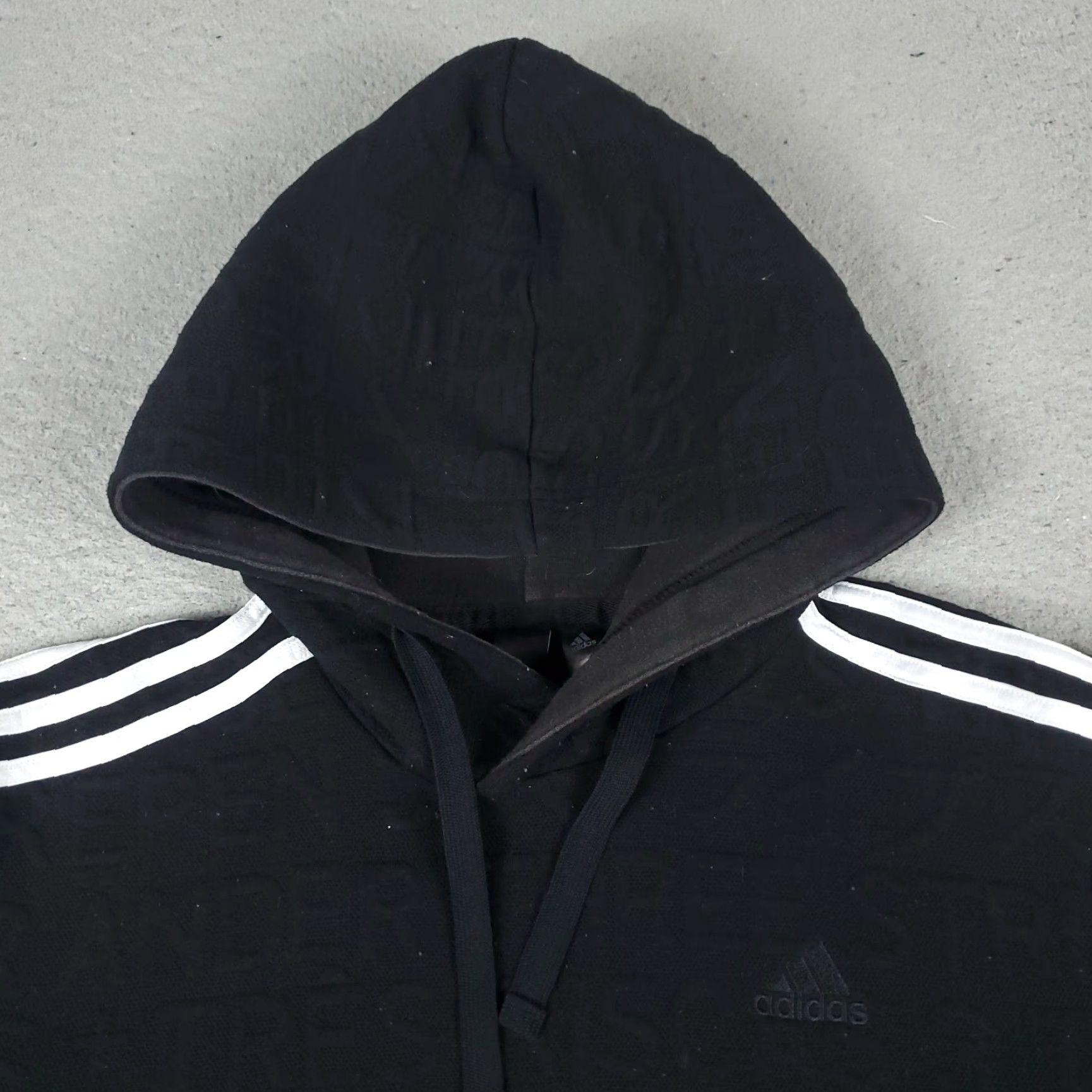 Adidas Adidas Hoodie Mens Small Black Pullover Sweatshirt Sweater Mock Neck Logo Pocket All Seasons Casual Sports Size US S / EU 44-46 / 1 - 3 Thumbnail