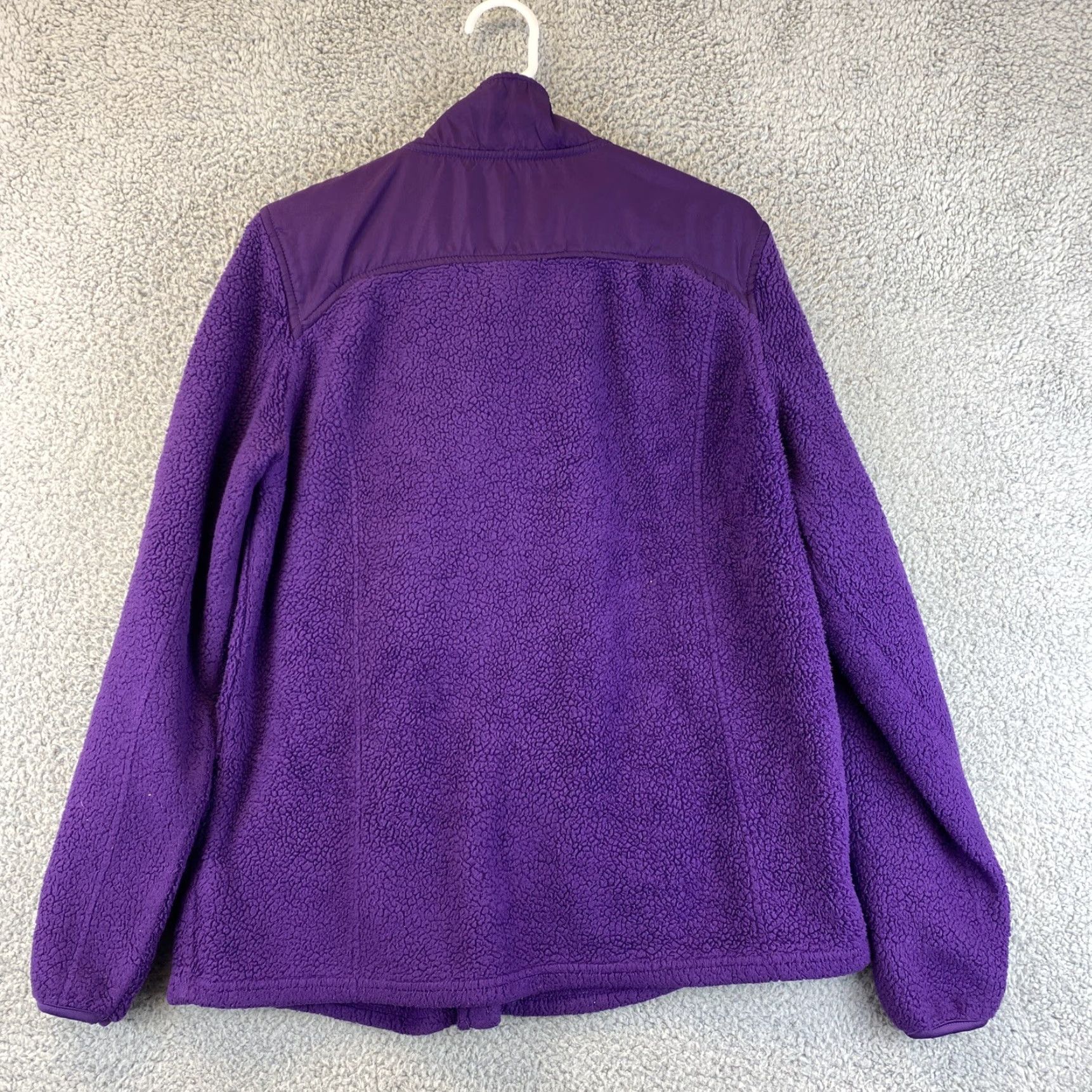 Faded Glory Faded Glory Women's Jacket XL Purple Sherpa Knit Long Sleeve Casual Jacket Teens Ladies 50-26 Size XL / US 12-14 / IT 48-50 - 7 Thumbnail