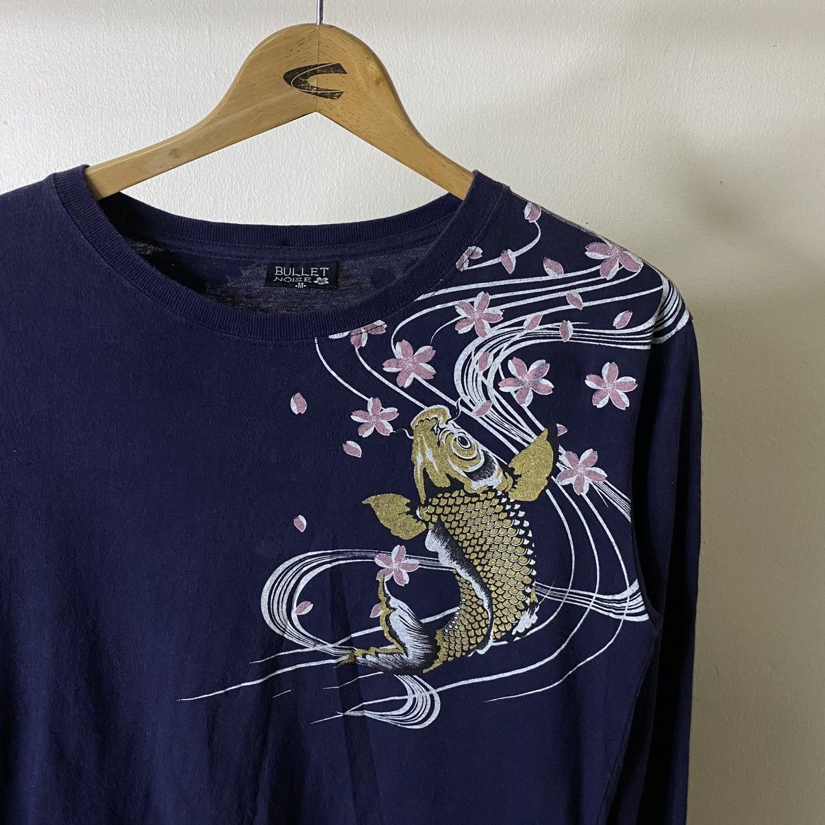Bullet Noise Koi Fish Sukajan Ed Hardy Karakuri Tamashii Style Ls T Shirt Size US M / EU 48-50 / 2 - 11 Thumbnail