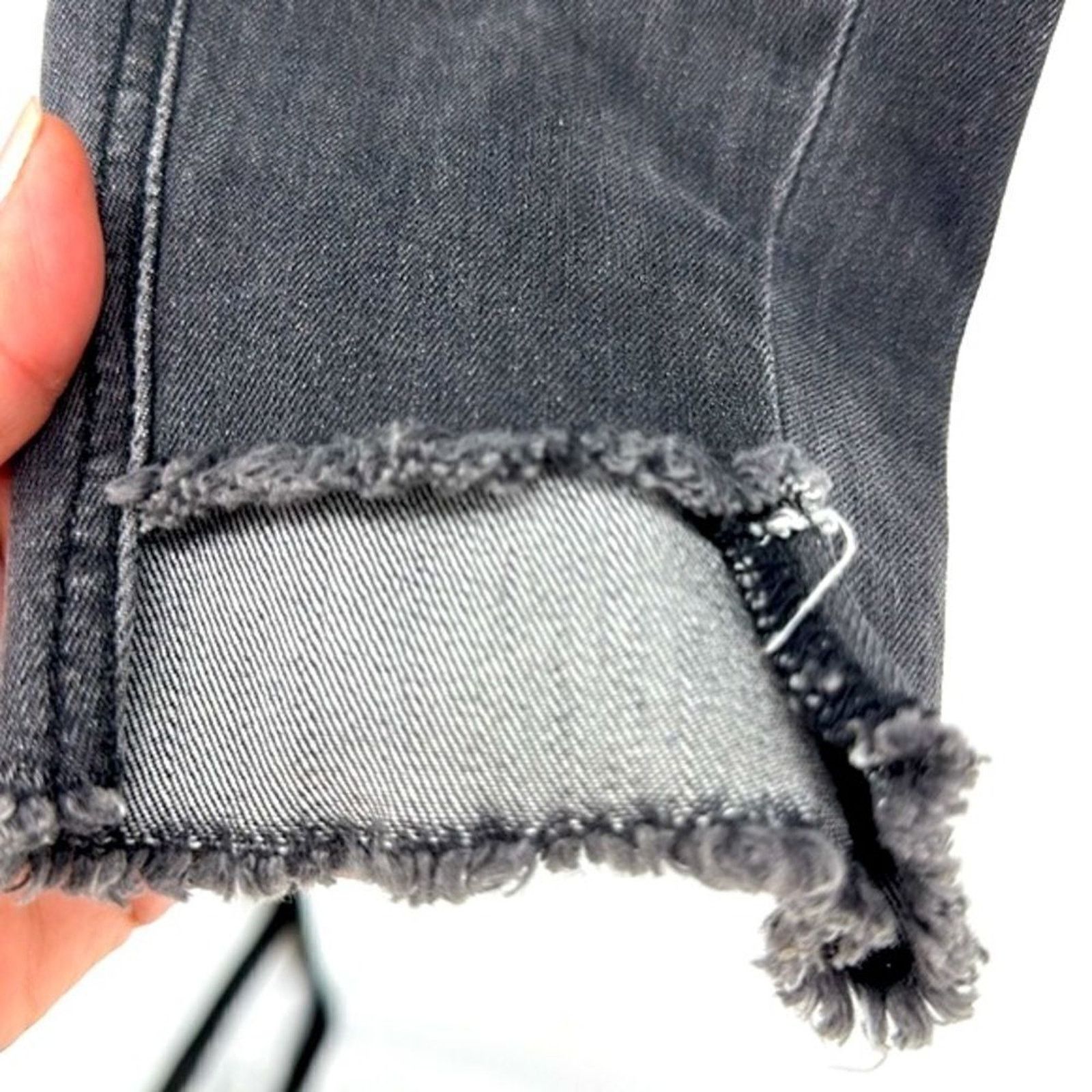 & Other Stories PARKER SMITH 26 Skinny Jeans Raw Step Hem Star Studded Crop Size 26" / US 2 / IT 38 - 5 Thumbnail