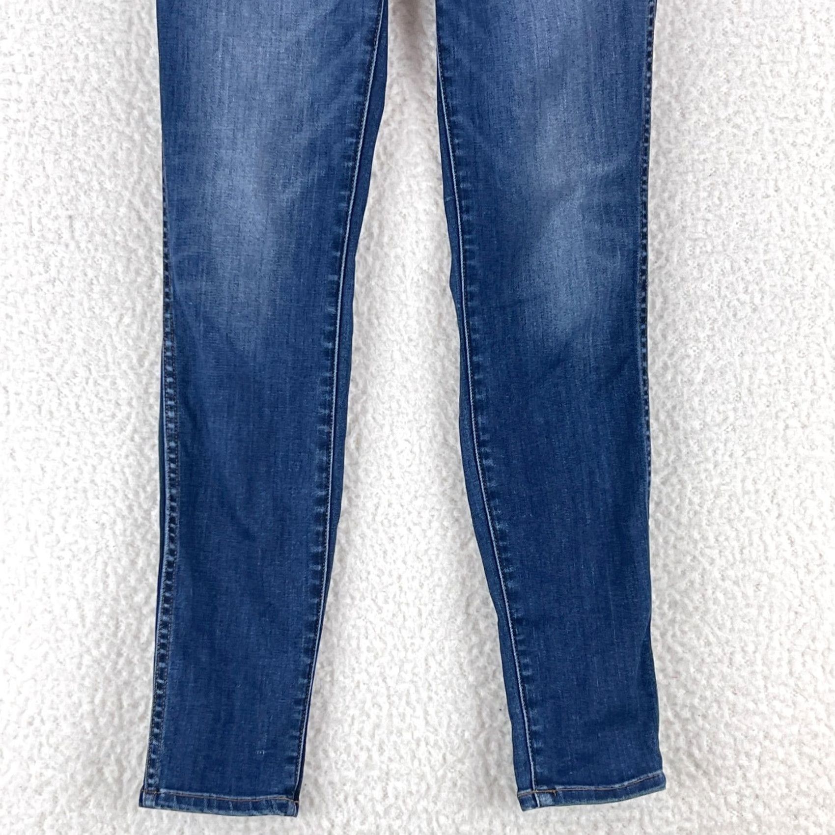 Madewell Madewell High-Rise Skinny Jeans Womens Size 26 Blue Denim Casual 10" Size 26" / US 2 / IT 38 - 3 Thumbnail