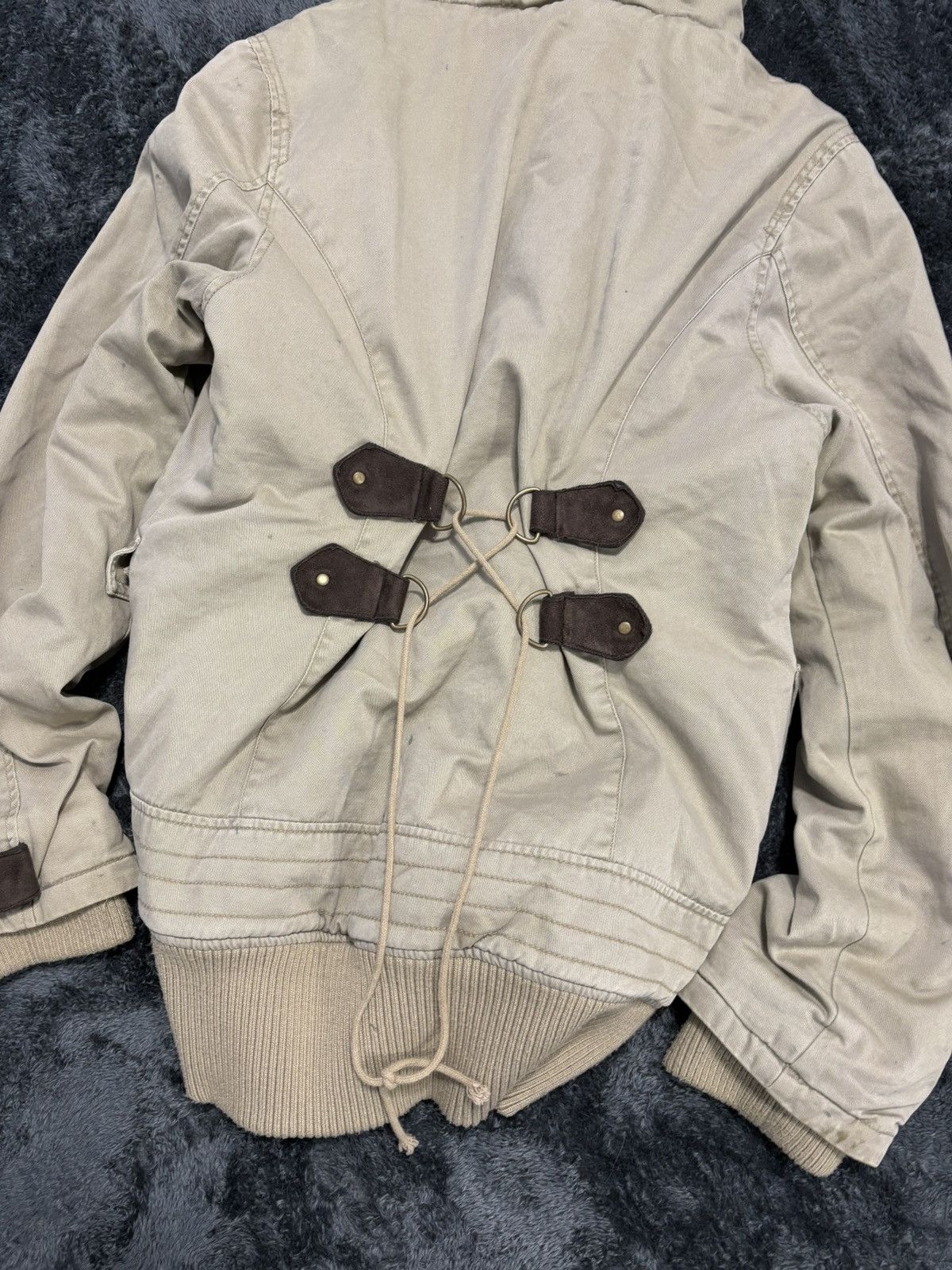 Le Grande Bleu (L.G.B.) Sly Military Studded Fur Jacket lgb style Size US M / EU 48-50 / 2 - 7 Thumbnail