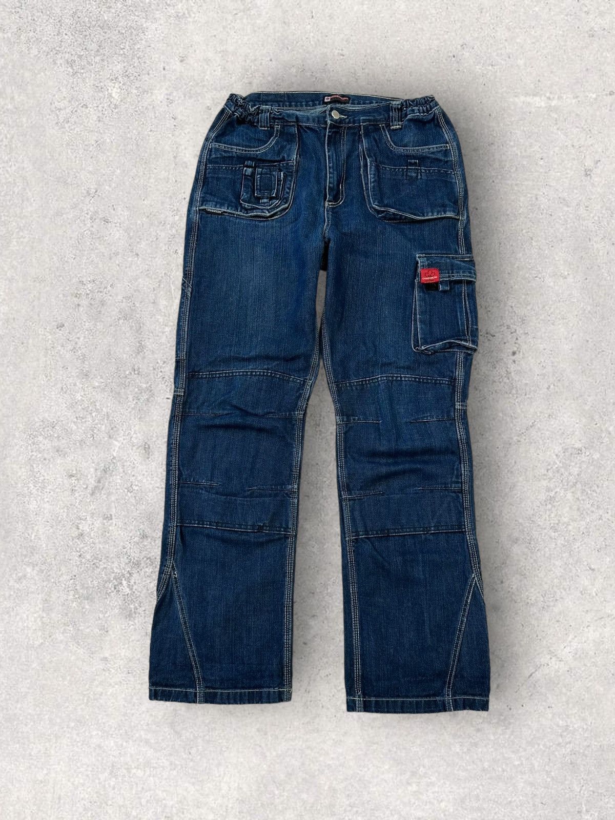 Vintage Vintage Y2k Canadian Line Cargo Jeans Working Size US 34 / EU 50 - 2 Thumbnail