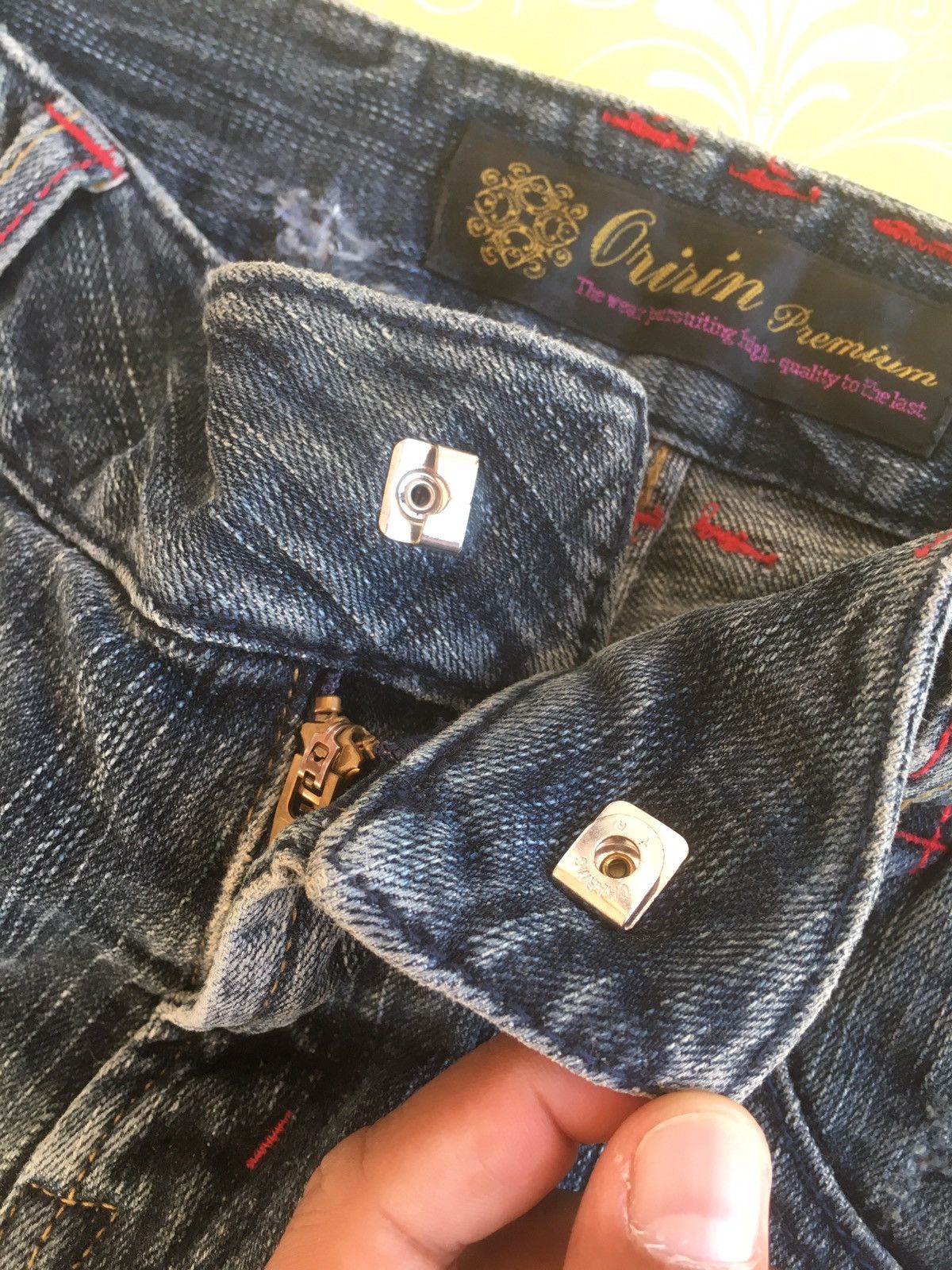Japanese Brand × Vintage Oririn jeans,wing design conception jeans Size 32" / US 10 / IT 46 - 9 Thumbnail