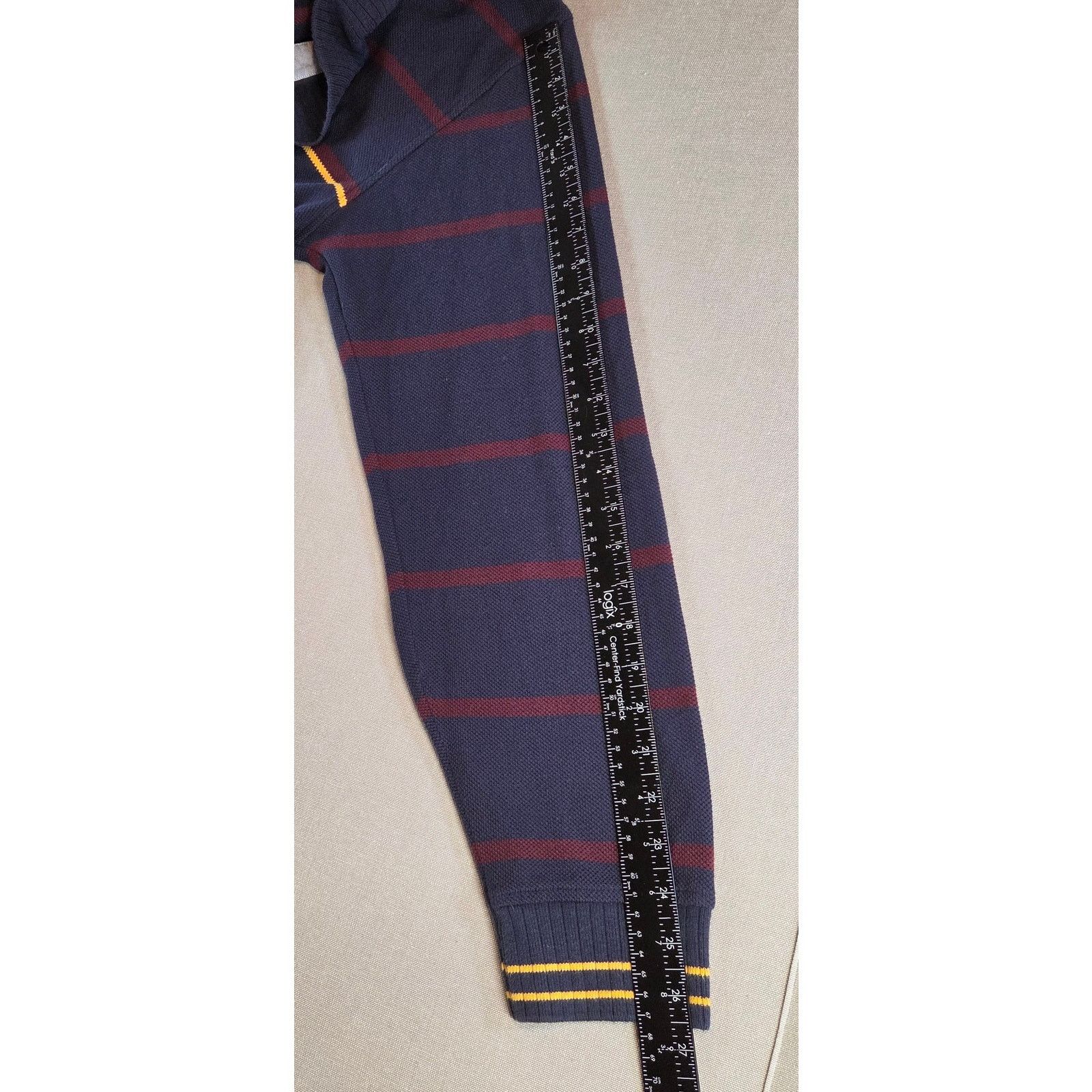 Tommy Hilfiger Tommy Hilfiger XXL Striped Sweater Navy Red Yellow Size US XXL / EU 58 / 5 - 8 Thumbnail