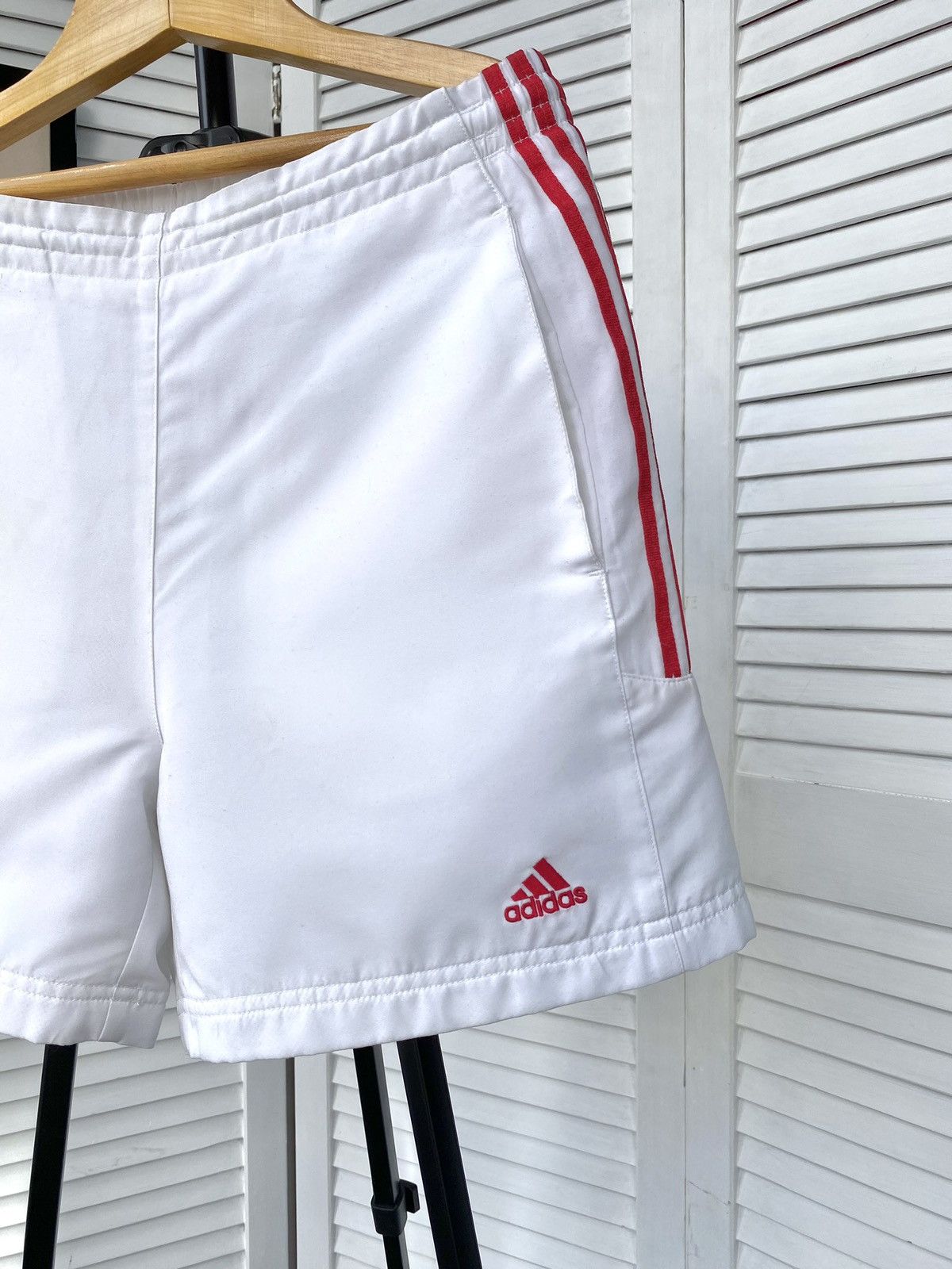 Adidas × Vintage Vintage Adidas Track Striped Shorts Retro Athletic Size US 32 / EU 48 - 4 Thumbnail