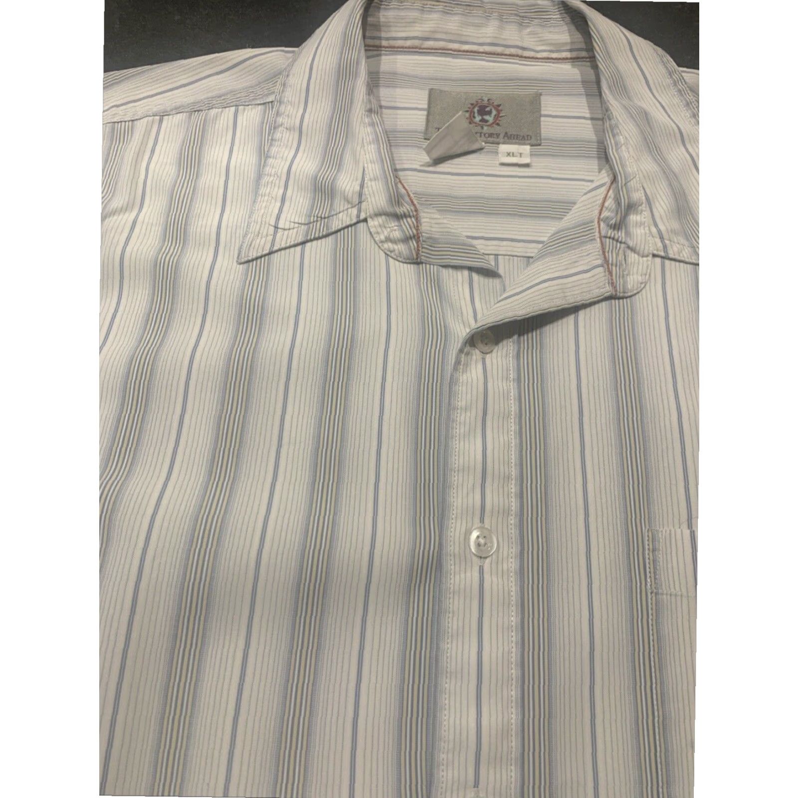 The Territory Ahead Territory Ahead Striped Button Up Shirt Adult XLT Long Sleeve Multicolor Mens Size US XL / EU 56 / 4 - 4 Thumbnail