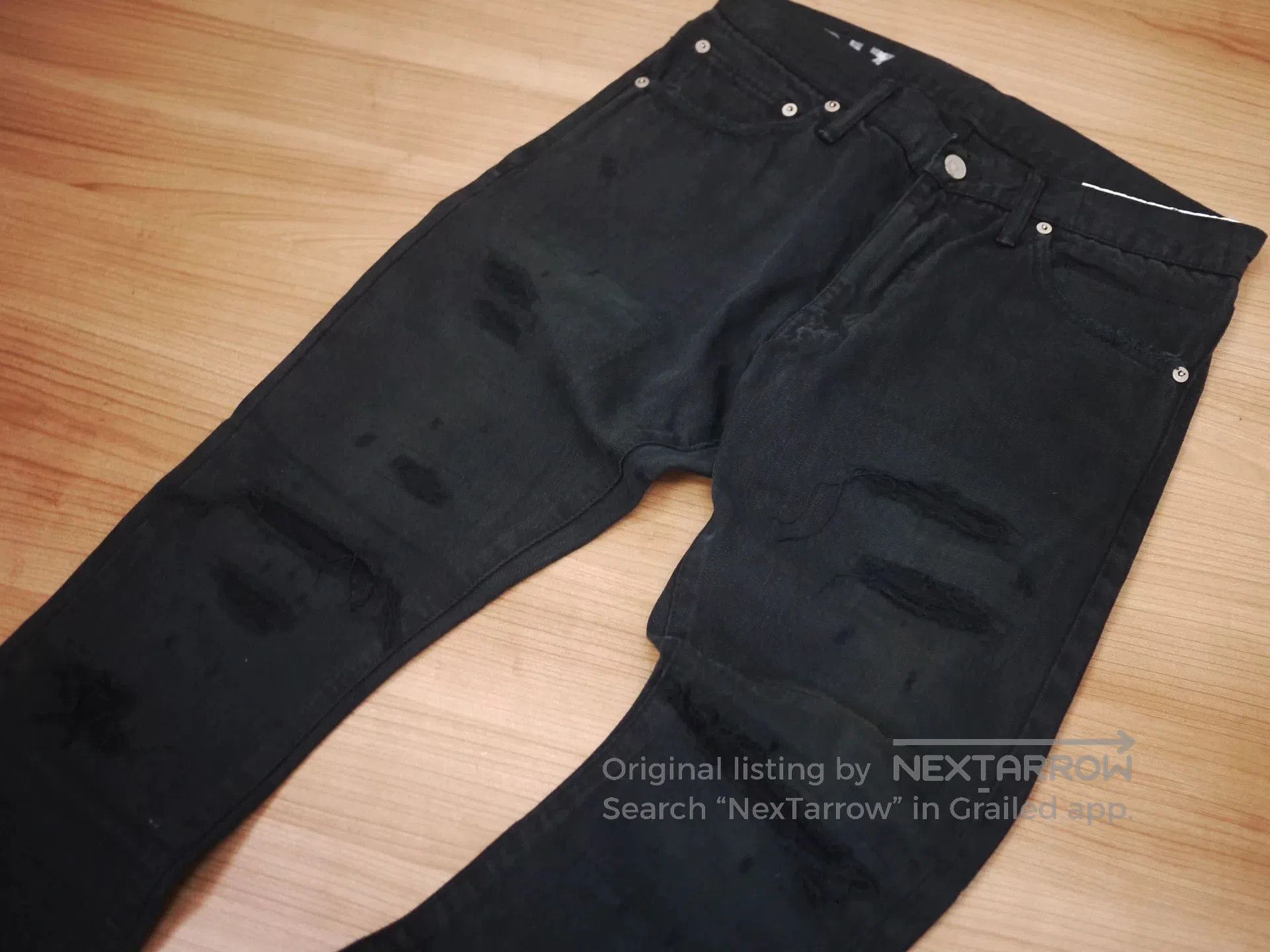 Visvim VISVIM SOCIAL SCULPTURE D17 Black Jeans. Size US 32 / EU 48 - 4 Thumbnail
