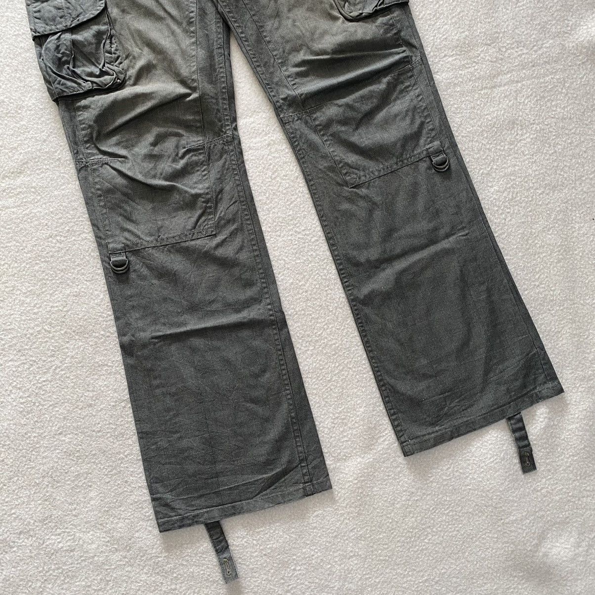 Japanese Brand × Michel Klein Vintage Michel Klein Flared Cargo Pants w36 Size US 36 / EU 52 - 4 Thumbnail