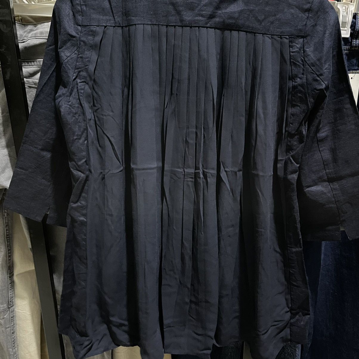 Hussein Chalayan Chalayan Navy Pleated Back Blazer – BNWT Size M / US 6-8 / IT 42-44 - 8 Thumbnail