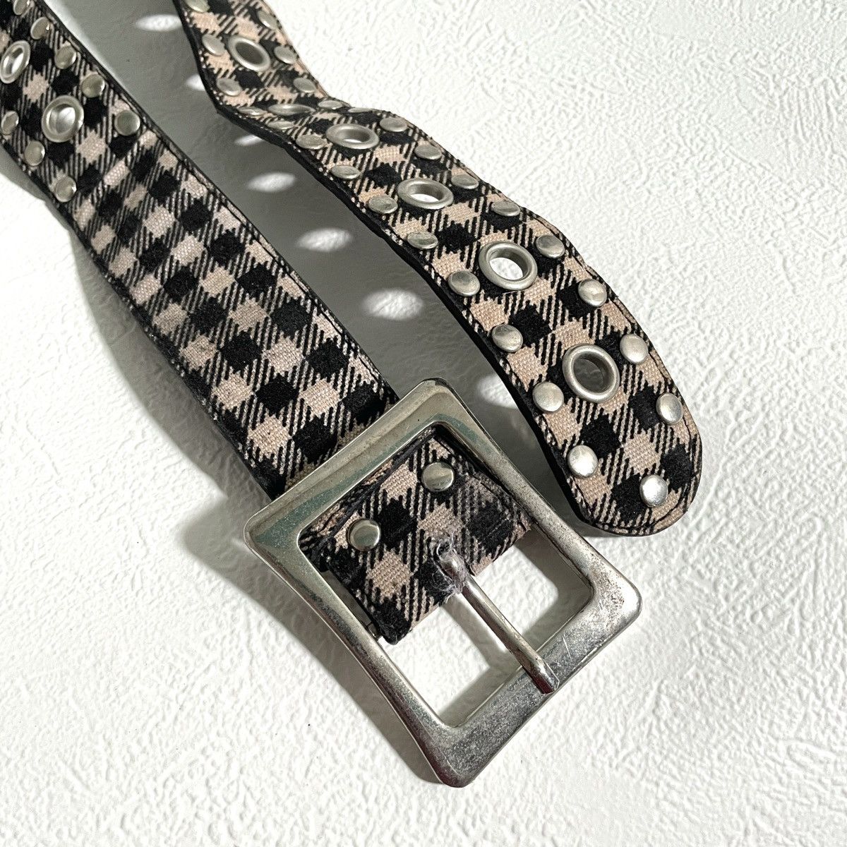 If Six Was Nine Vintage y2k studded checkerboard belt Size ONE SIZE - 4 Thumbnail