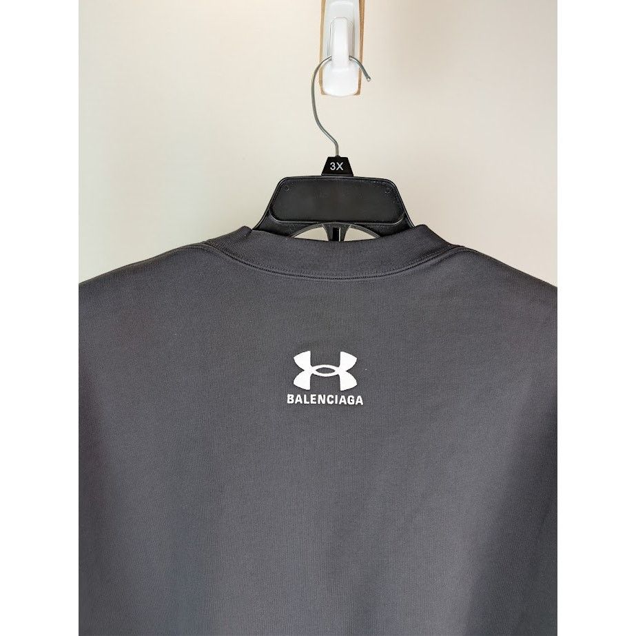 Balenciaga × Under Armour o1rshd1 Under Armour Molleton Oversized Crewneck Sweatshirt Size US L / EU 52-54 / 3 - 14 Thumbnail