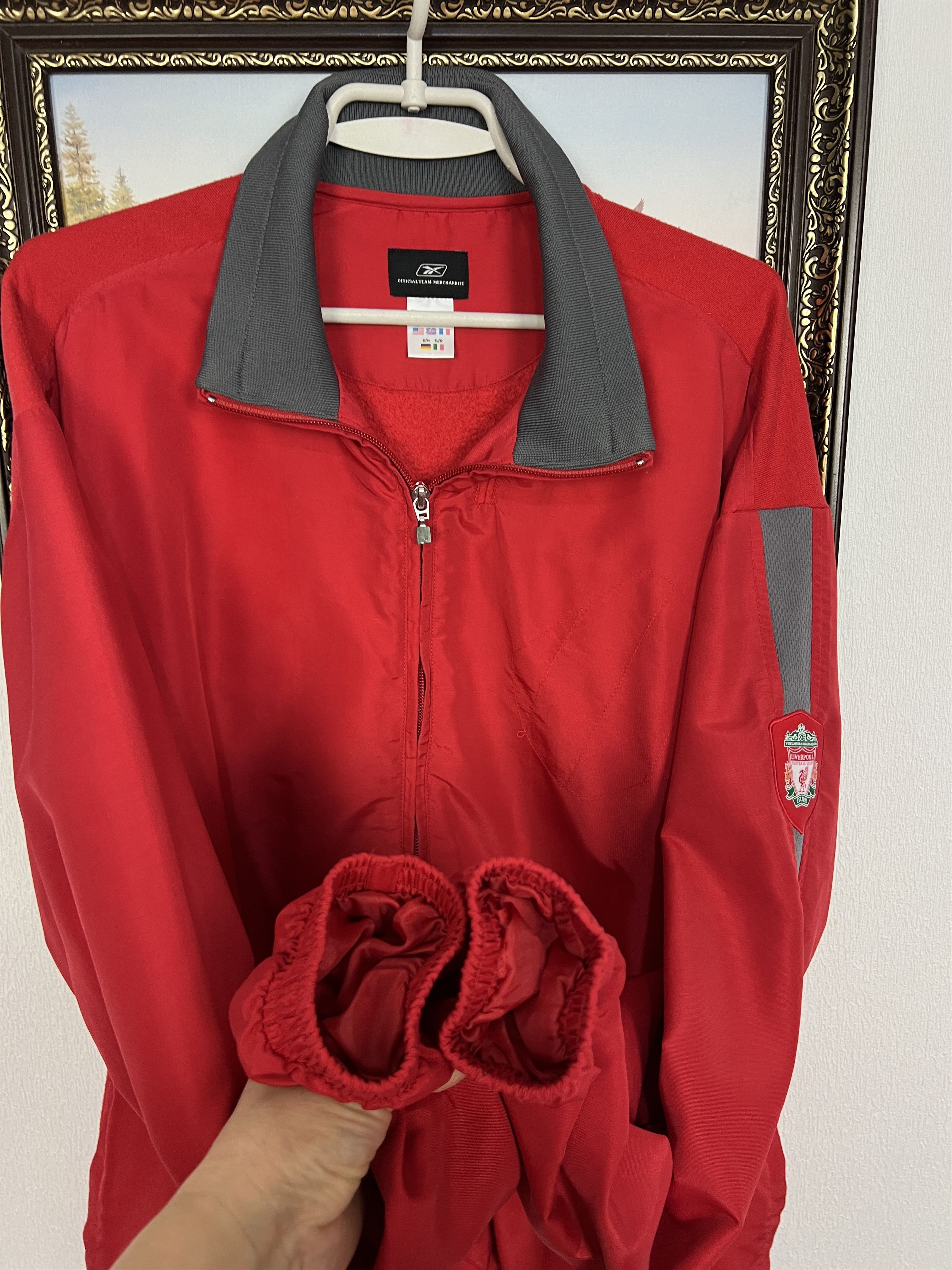 Reebok Liverpool Football Train Jacket Windbreaker Track Top Size US L / EU 52-54 / 3 - 6 Thumbnail