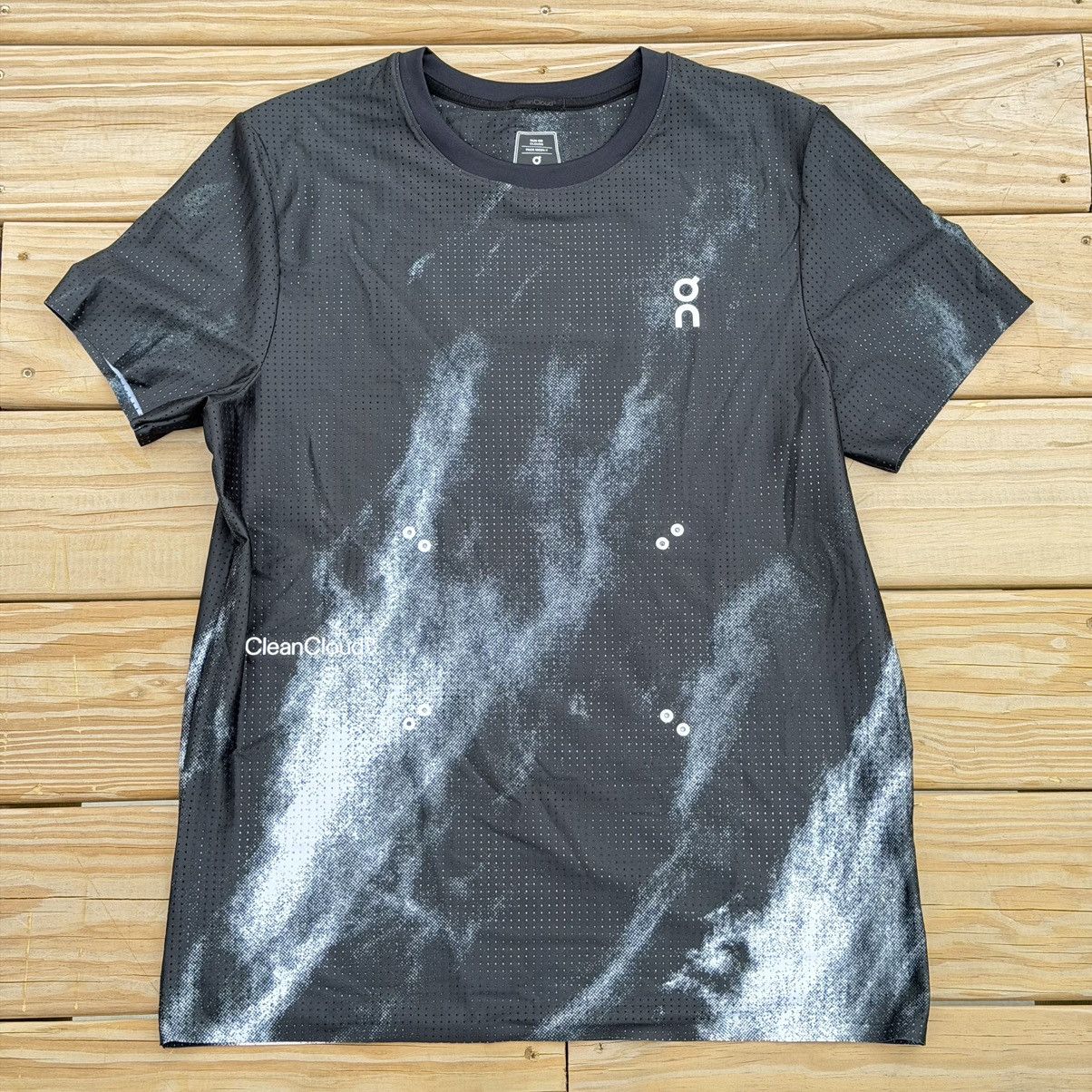 On On CleanCloud Pace Mesh-T Men's S Black Running T-Shirt Size US S / EU 44-46 / 1 - 1 Thumbnail