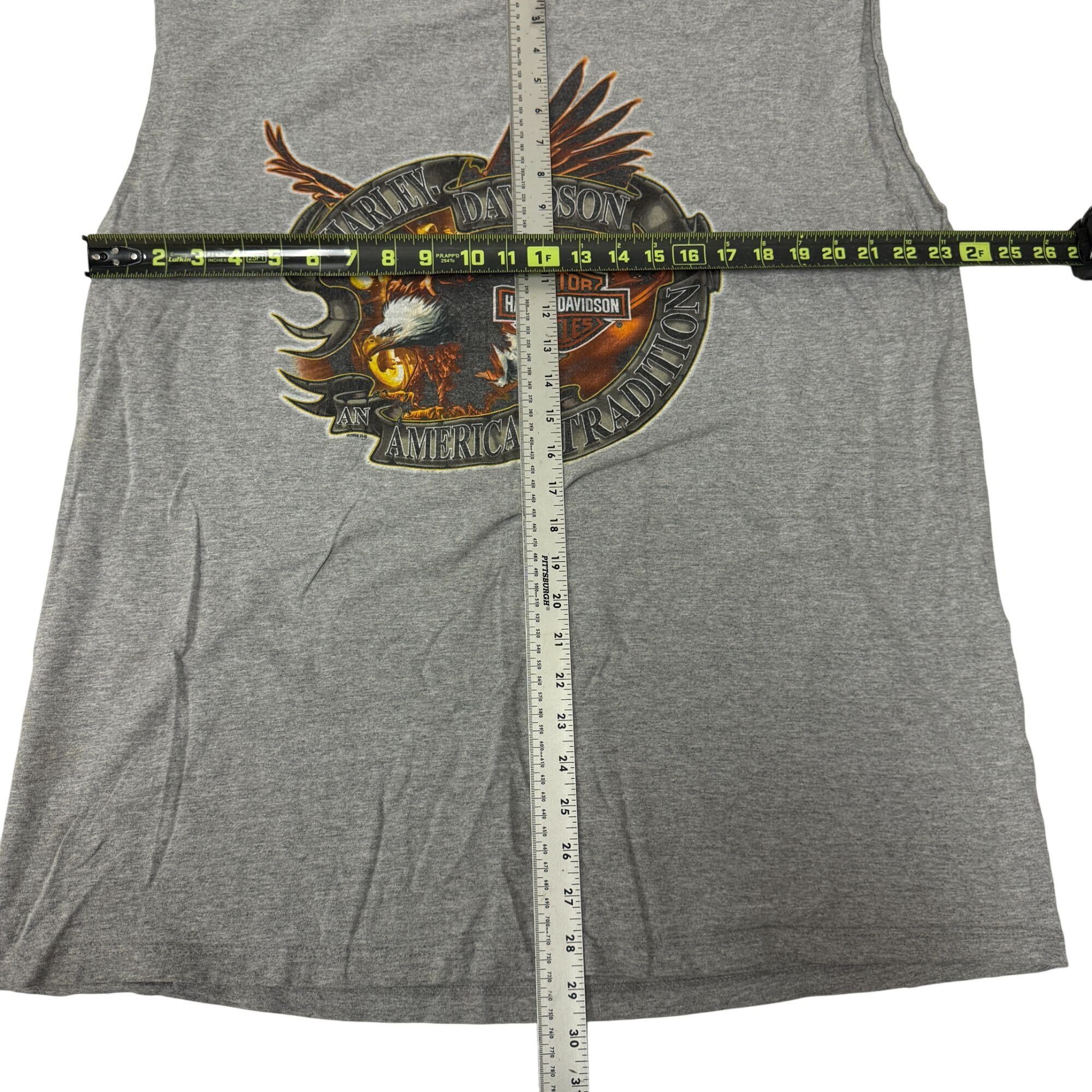 Harley Davidson Y2K HARLEY DAVIDSON Heather BIKER Tank Top SOARING EAGLE Size US XXL / EU 58 / 5 - 10 Thumbnail