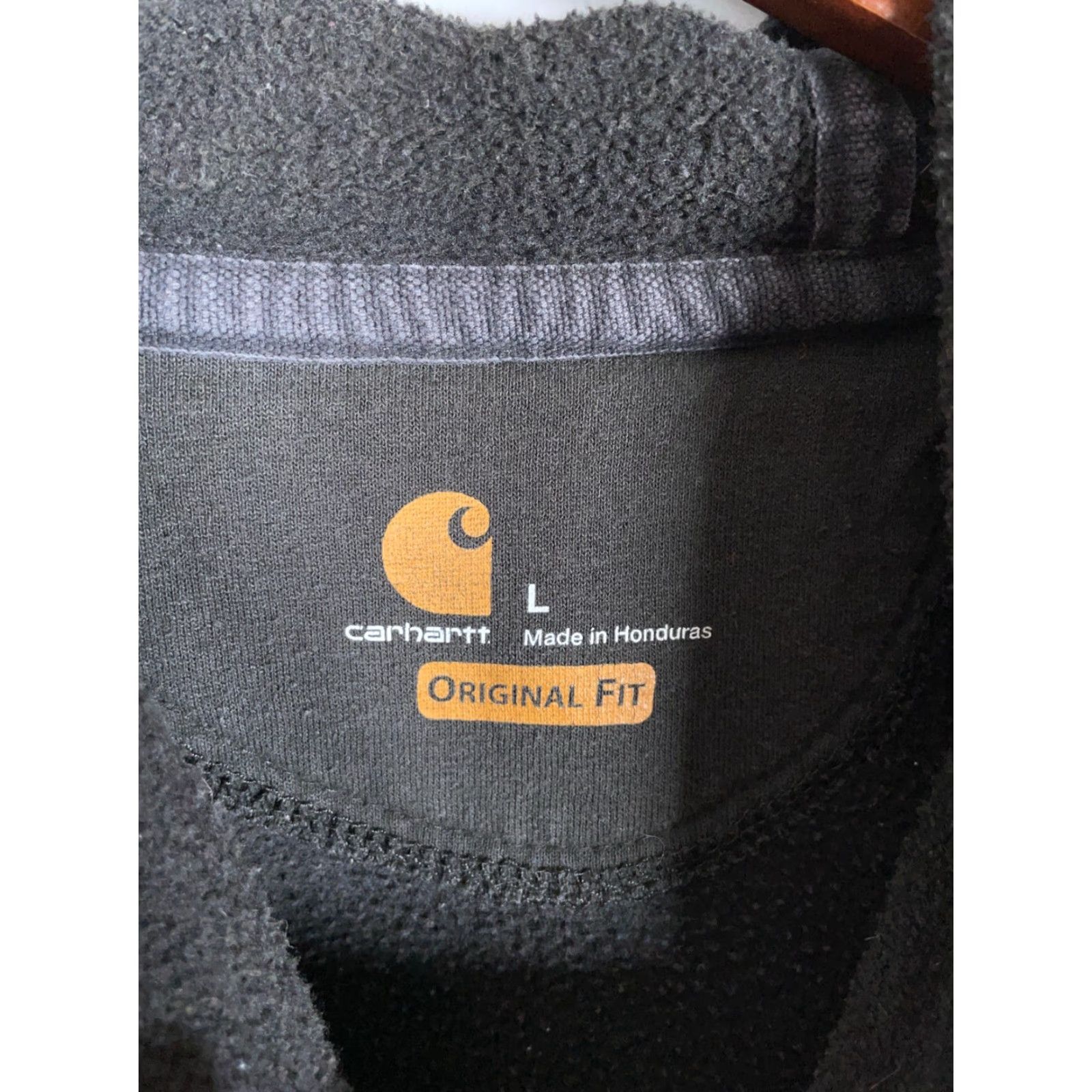 Carhartt Carhartt Hoodie Mens Large Black Sweatshirt Original Fit Logo Sleeve K288 BLK Size US L / EU 52-54 / 3 - 3 Thumbnail