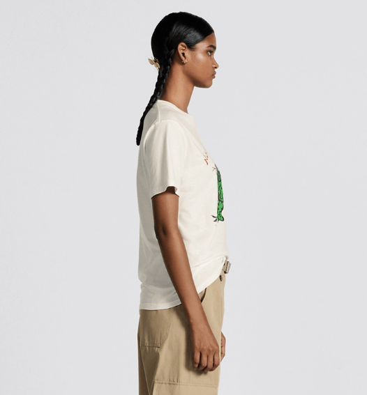 Dior o1w1db10525 413T09 T-Shirt in White Size L / US 10 / IT 46 - 5 Thumbnail