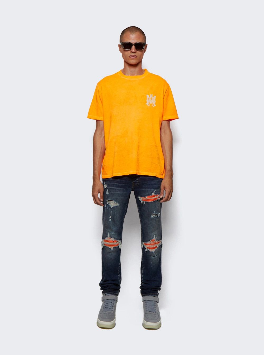 Amiri o1gr1nt0525 MX1 Ultrasuede Jeans in Deep Classic Size US 32 / EU 48 - 2 Thumbnail