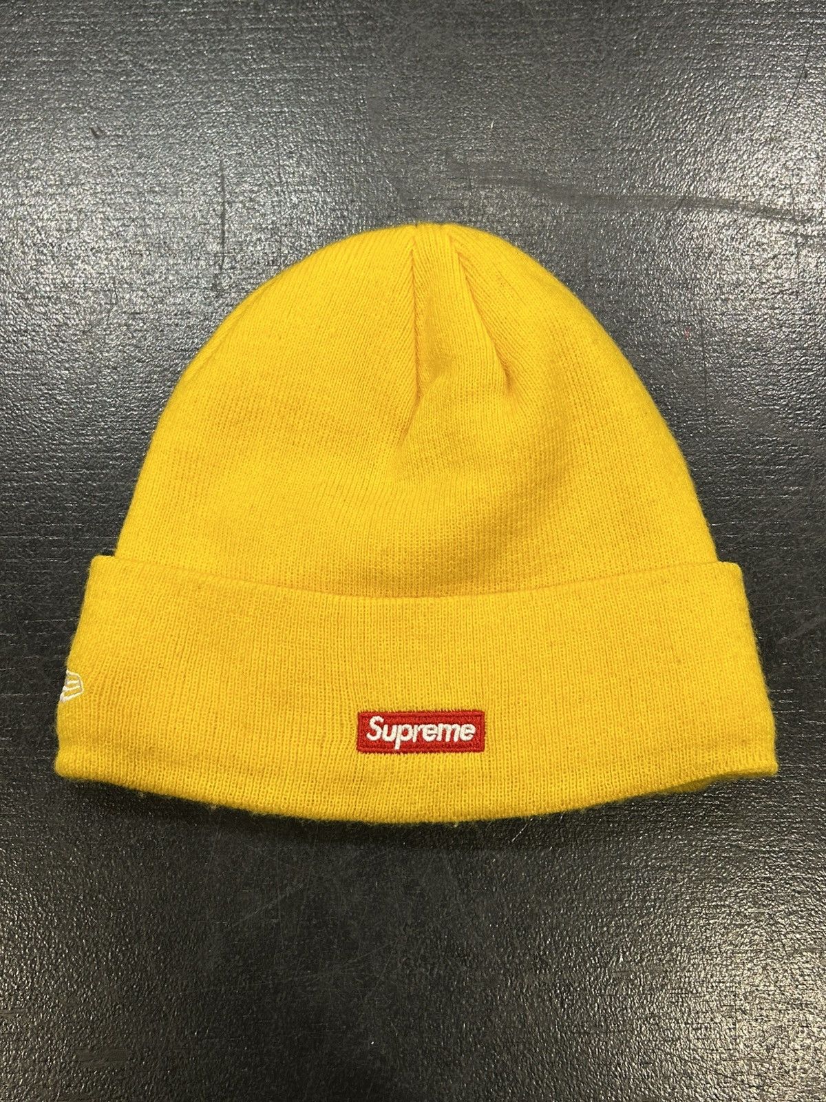 Supreme Supreme New Era Box Logo Beanie - Yellow Size ONE SIZE - 2 Thumbnail