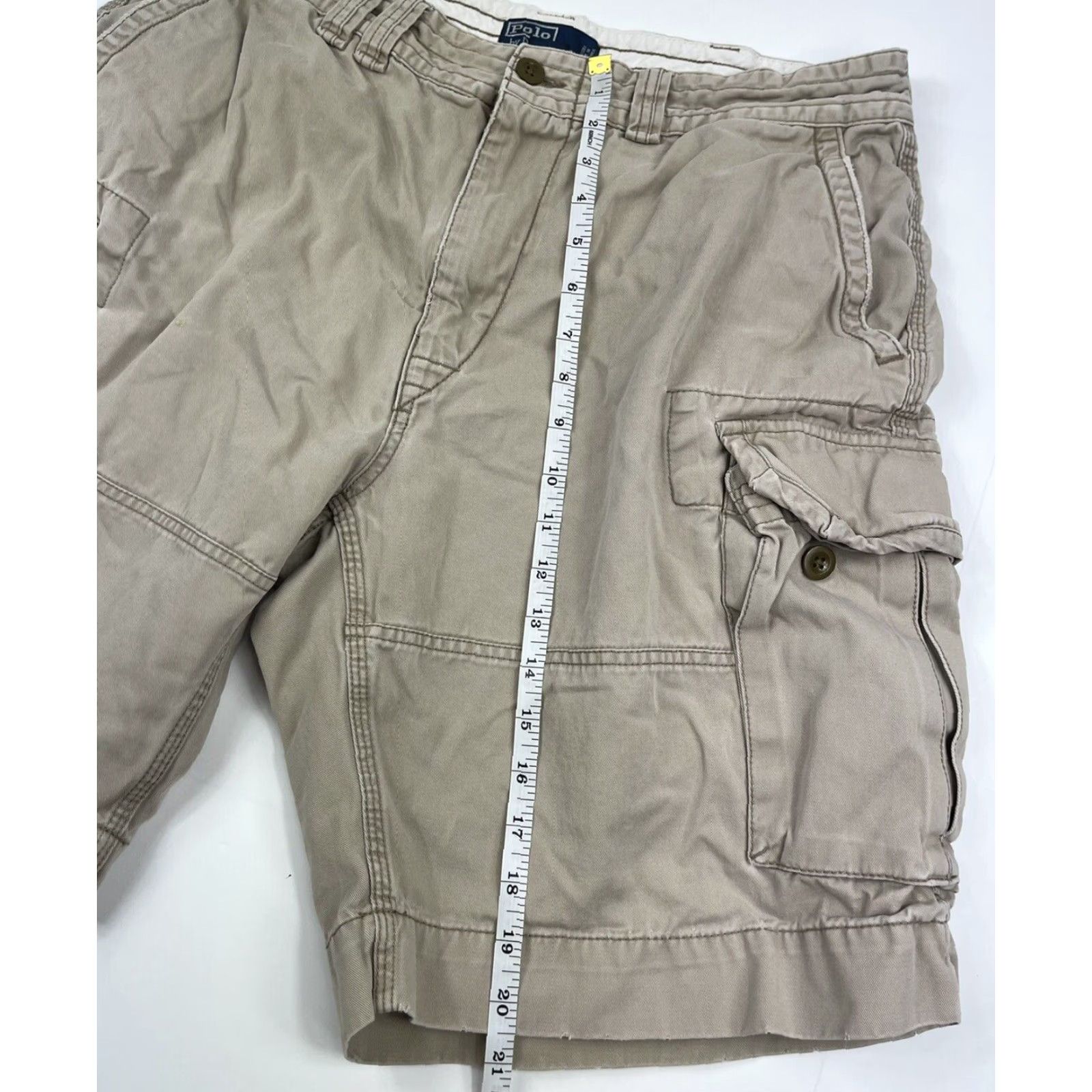 Polo Ralph Lauren VINTAGE Polo Ralph Lauren Cargo Shorts Military Khaki Beige Adult 36 Regular American Army Mens Size US M / EU 48-50 / 2 - 7 Thumbnail