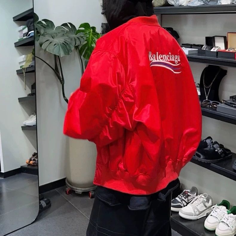 Balenciaga Front and Back Embroidered Cola Letter Logo Fli
