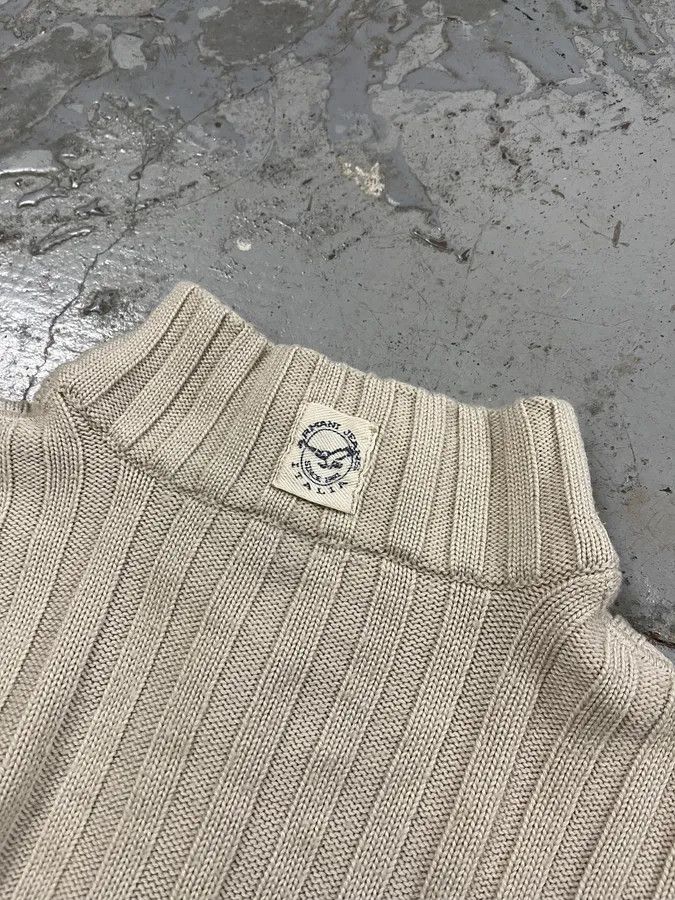 Armani 2000s Armani Wool Beige Zip-Up Sweater Size US S / EU 44-46 / 1 - 8 Thumbnail