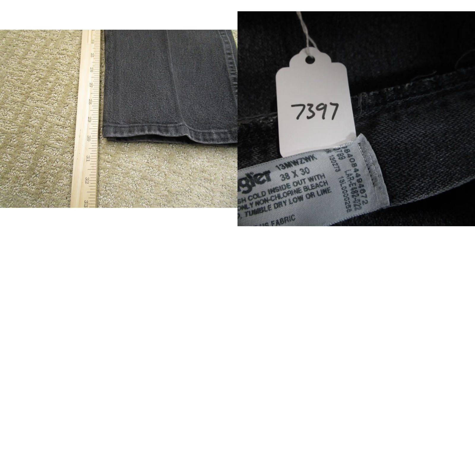 Wrangler Wrangler Jeans Men 38x30 Black Cowboy Cut Original Fit Western Pants Faded Size US 38 / EU 54 - 8 Thumbnail
