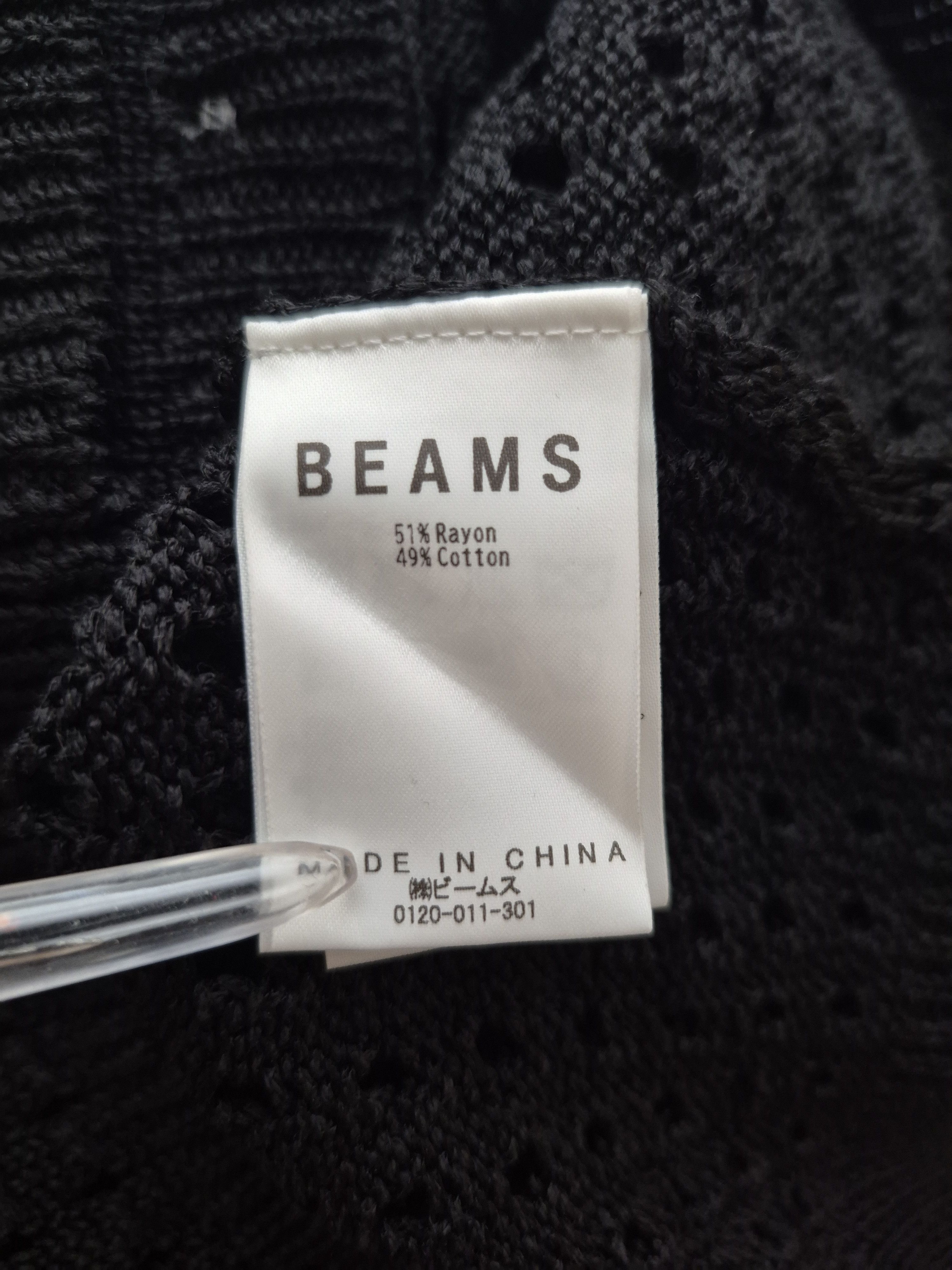 Beams Plus 5 Gauge Mesh Polo Long Sleeve Size US S / EU 44-46 / 1 - 4 Thumbnail