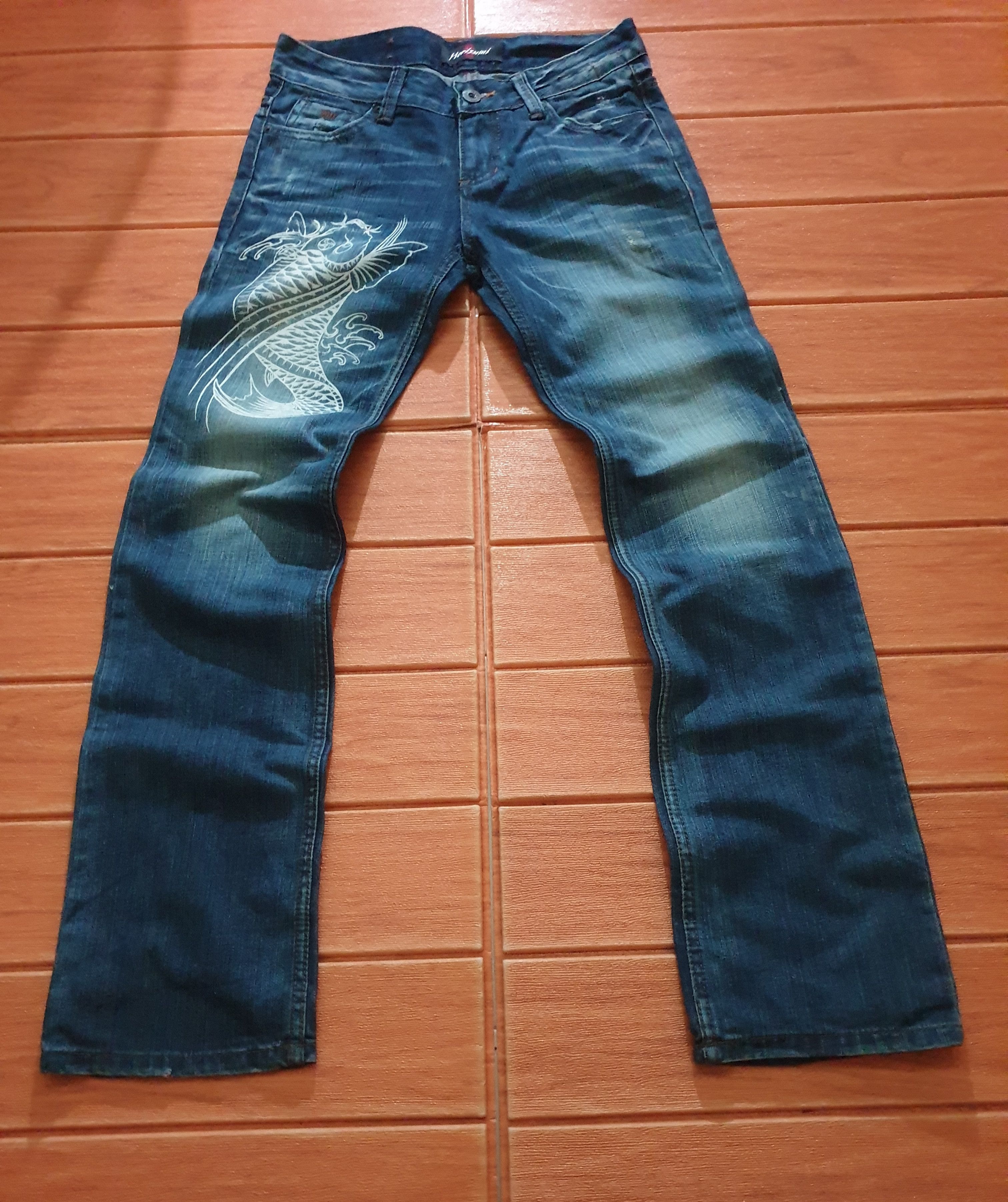 Japanese Brand 💥Horizumi going fish denim pant Size US 31 - 5 Thumbnail