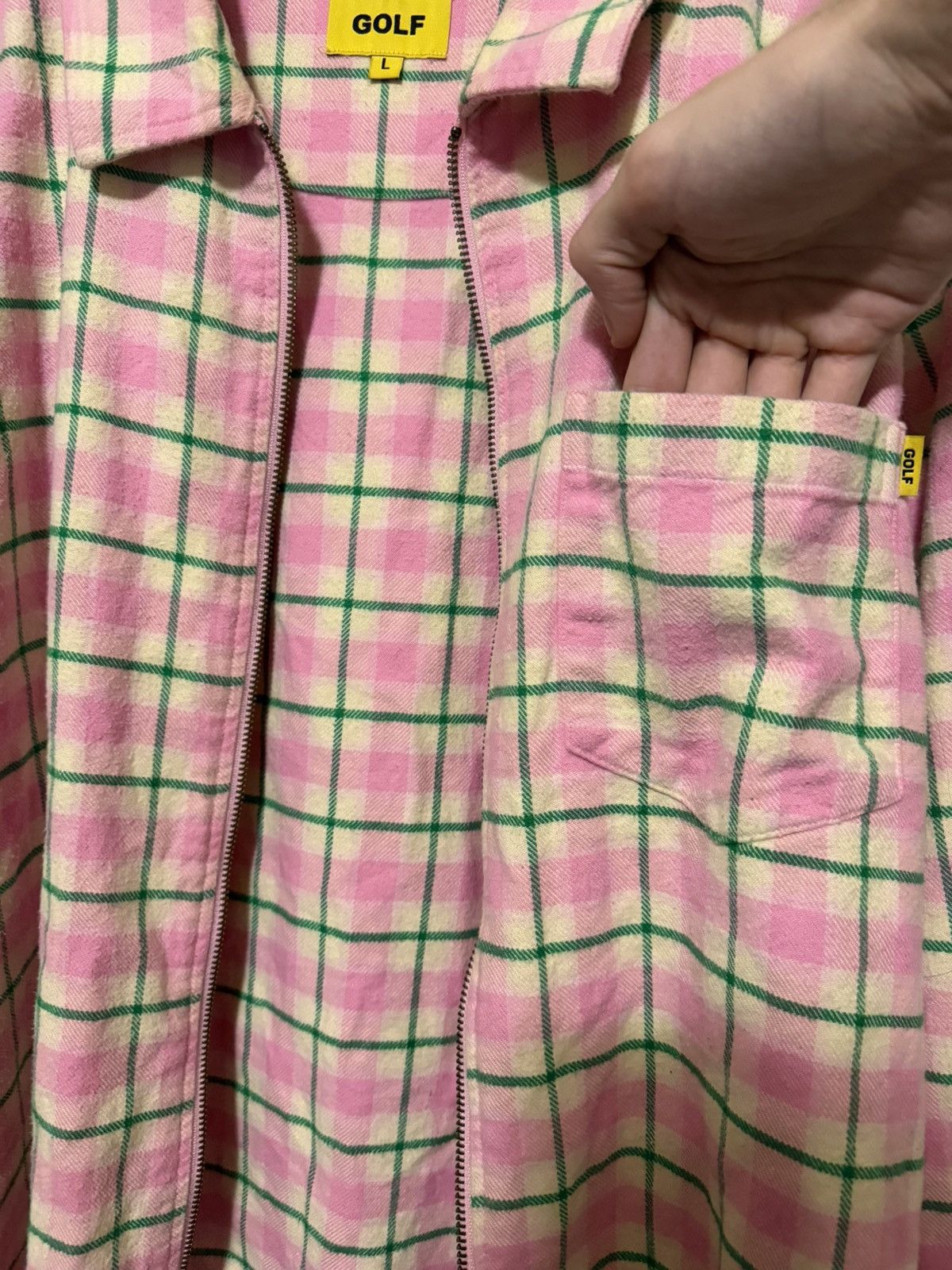 Golf Wang Golf Wang mens pink & white jacket Size US L / EU 52-54 / 3 - 5 Thumbnail
