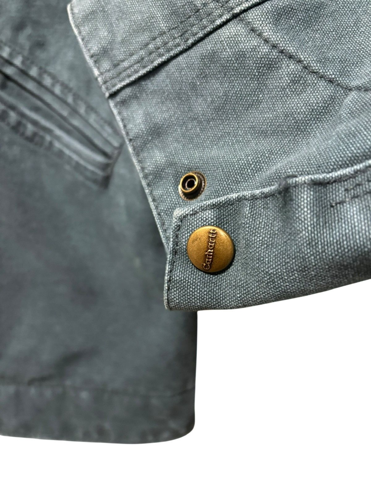 Carhartt Vintage Cahartt Blue Moss Detroit Canvas Jacket Blanket Line Size US XL / EU 56 / 4 - 5 Thumbnail
