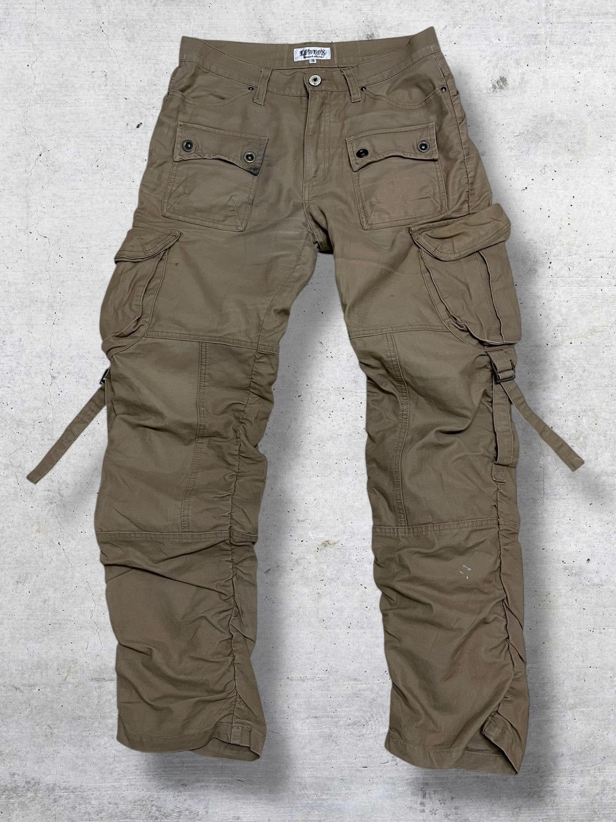 LOWBOX VINTAGE LOWBOX JAPAN DESIGNER 90S ARCHIVE BONDAGE PUNK PANT Size US 31 - 1 Thumbnail