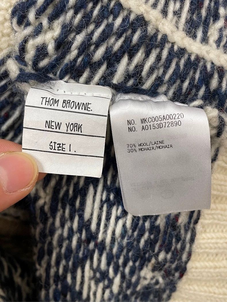Thom Browne Thom browne Beige squirrel pine fruit Tibetan blue pattern Size S / US 4 / IT 40 - 6 Thumbnail