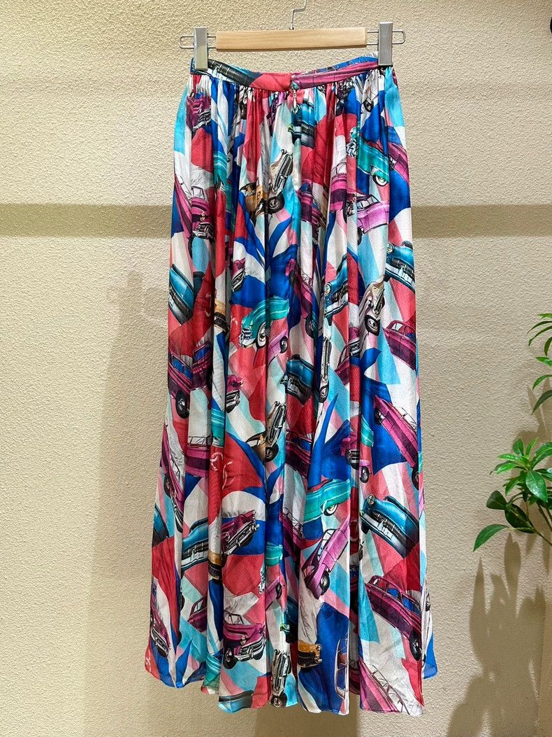 Chanel Chanel Cuba series show color printed silk gauze skirt hal Size 42" / US 20 - 2 Thumbnail