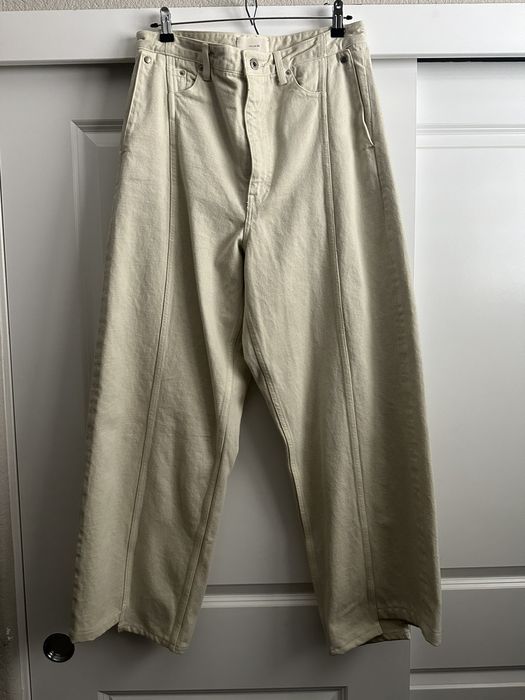 Vuja De [HEMMED] Vuja De Diviser inside-out denim trousers | Grailed