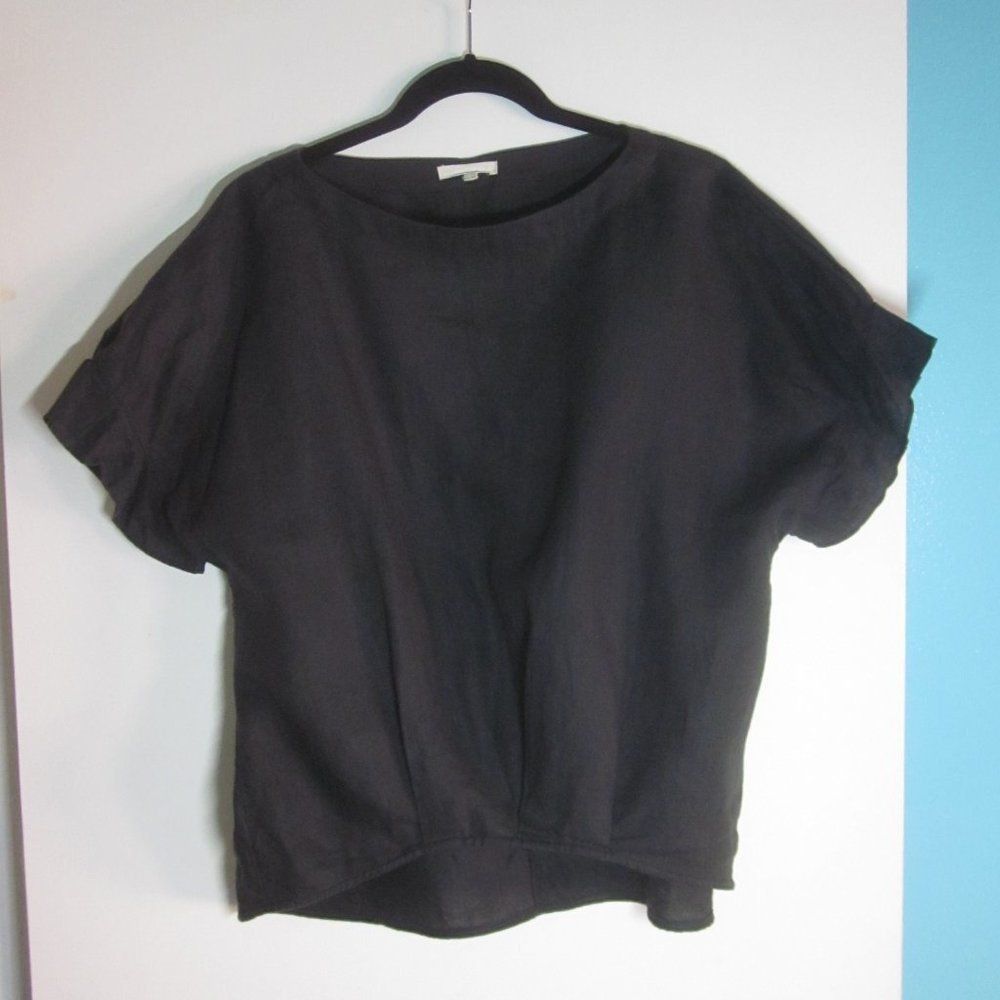 Japan Rags Studio Clip Womens Black Linen Top Size L Japan Brand Size L / US 10 / IT 46 - 6 Thumbnail