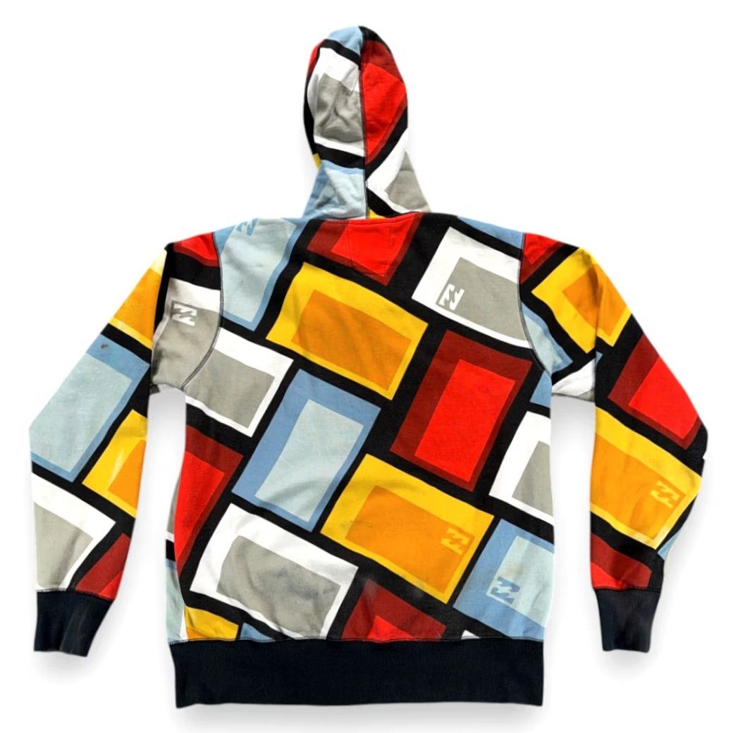 Billabong Billabong Hoodie Adult LARGE Yellow Geometric Zip Sweatshirt Y2K Surf Size US L / EU 52-54 / 3 - 3 Thumbnail