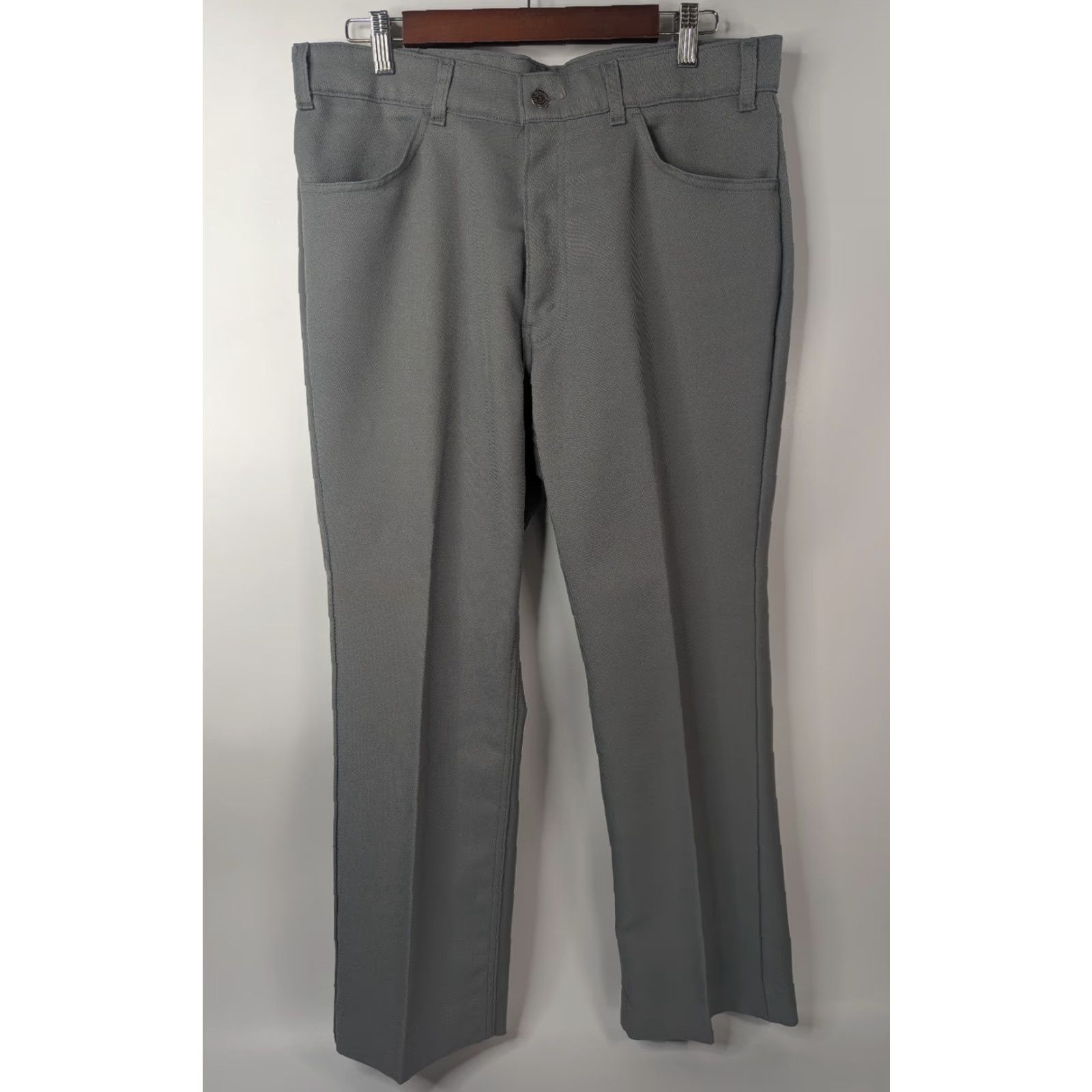 Levi's Levi’s Mens Jeans VTG 80s Bootcut Gray 36x29 Inseam 29 Pockets Denim Cotton Talon Zip Size US 35 - 2 Thumbnail