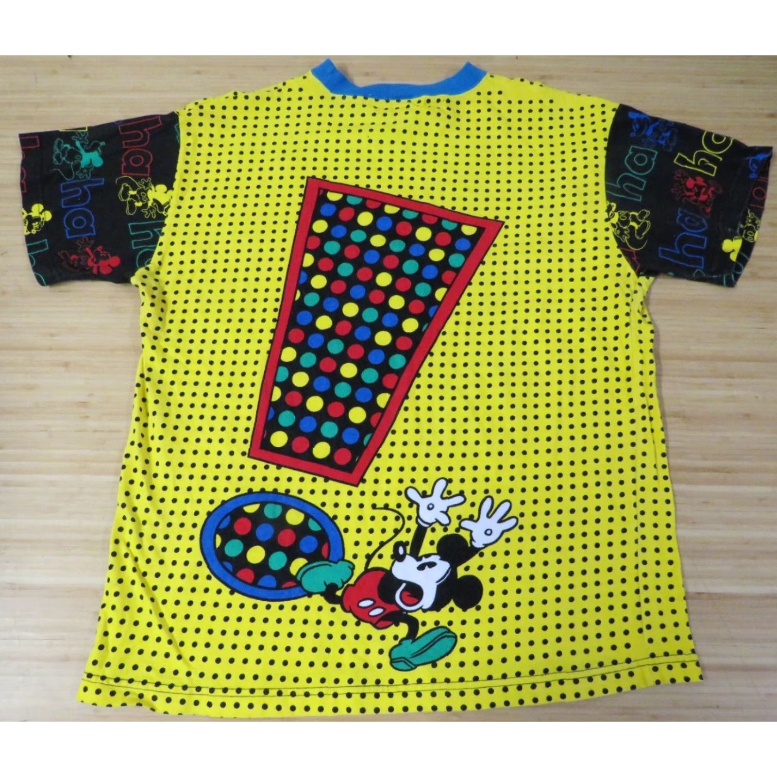 CO VINTAGE Mickey And Co T Shirt Adult Medium Yellow Mickey Mouse Logo Crew Neck Short Sleeve US Made Size US M / EU 48-50 / 2 - 5 Thumbnail