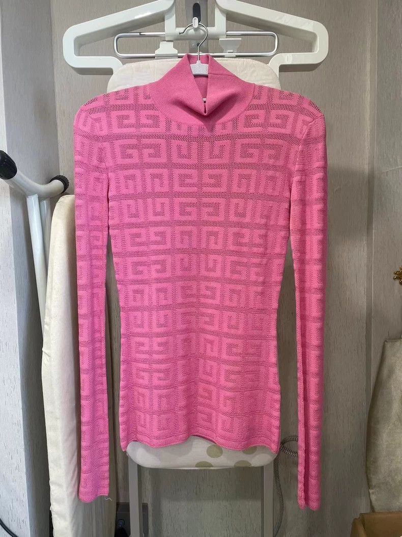 Givenchy Givenchy Pink Knit Top, Size XS, Classic Size US XS / EU 42 / 0 - 1 Thumbnail