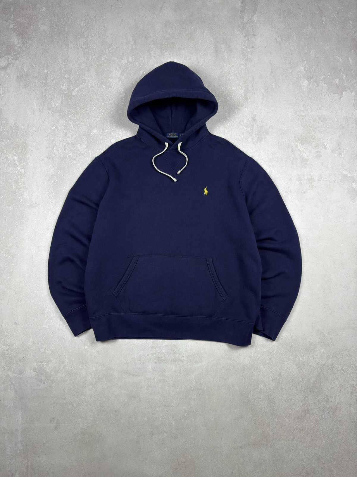 Polo Ralph Lauren Polo Ralph Lauren Hoodie Navy Blue Pullover Fleece Lined Size US XL / EU 56 / 4 - 1 Thumbnail