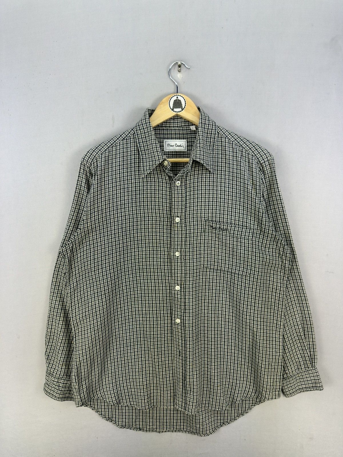 Pierre Cardin Pierre Cardin Mini Plaid Check Flannel Shirt Size US L / EU 52-54 / 3 - 1 Thumbnail